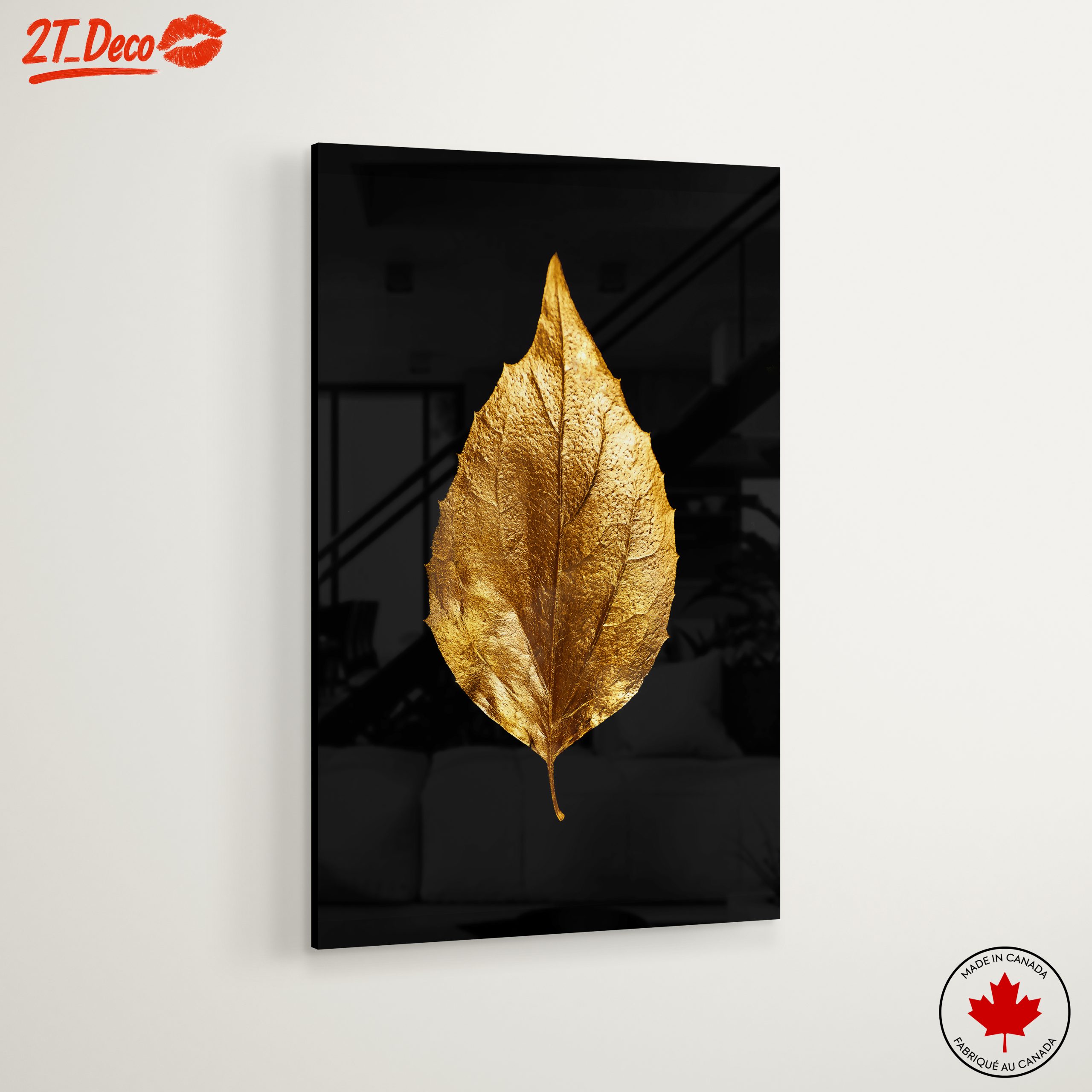 Golden Leaf Wall Art - Image 6