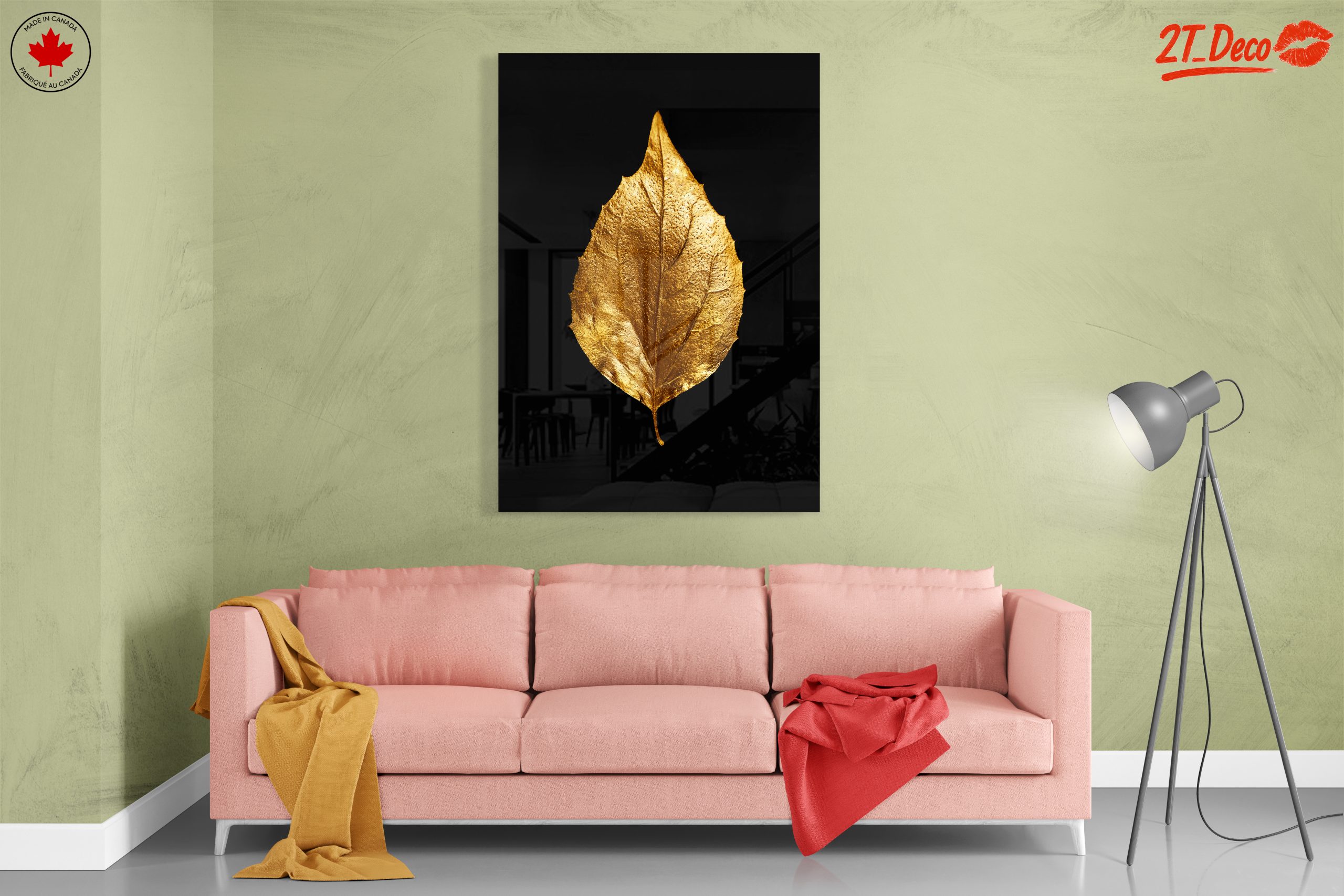 Golden Leaf Wall Art - Image 7