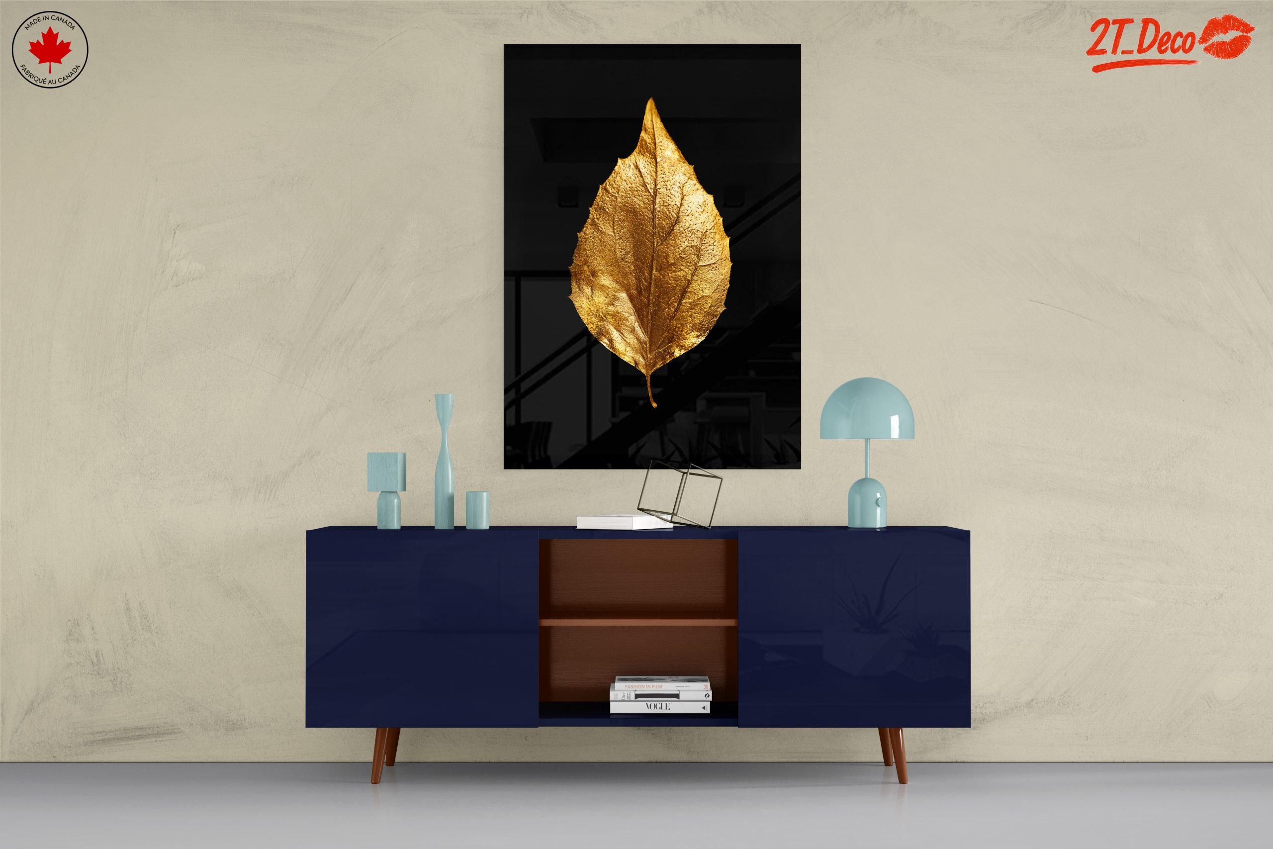 Golden Leaf Wall Art - Image 8