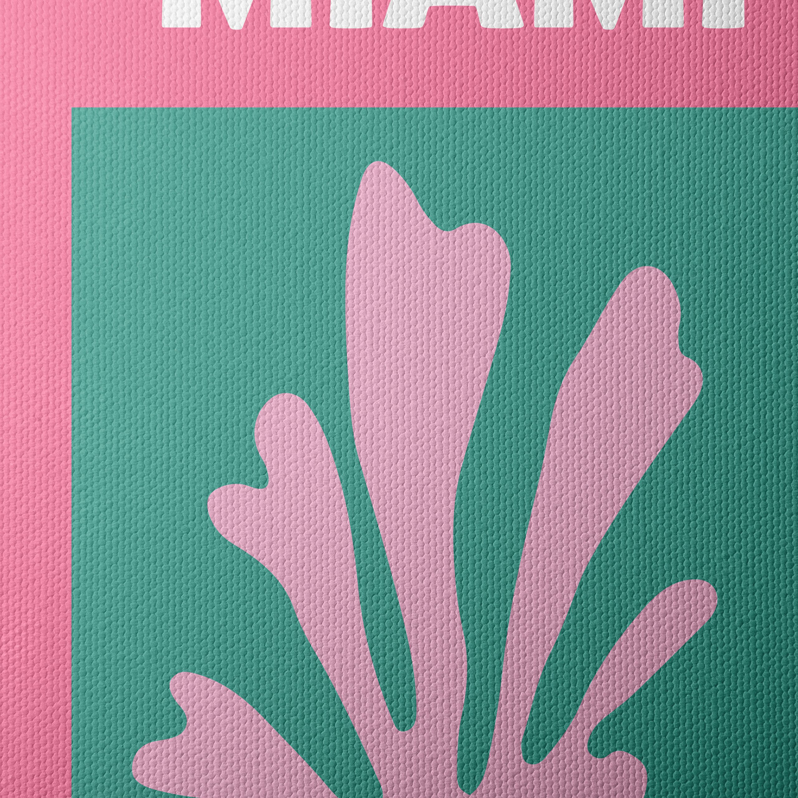 Miami Beach Coral Art Print - Image 4