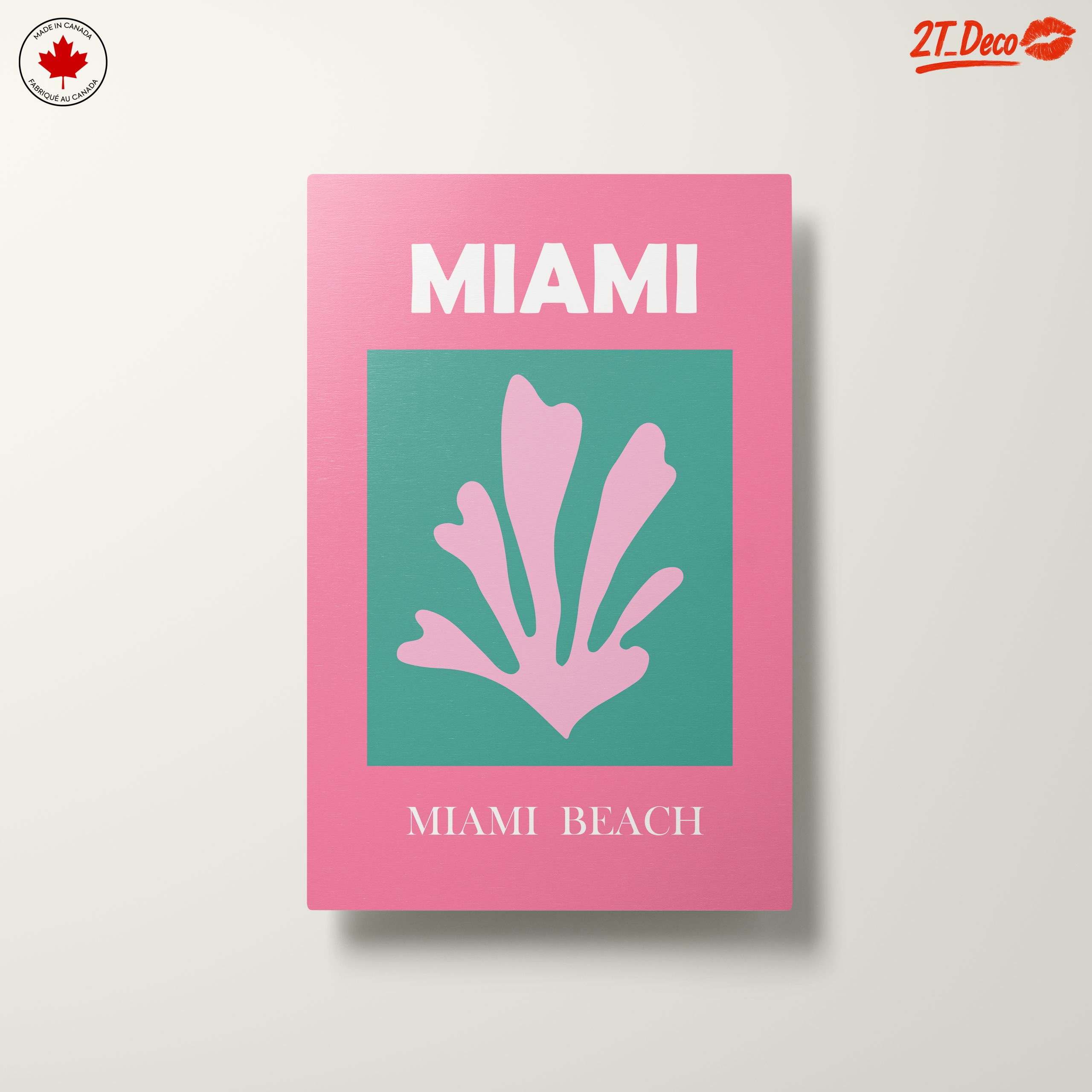 Miami Beach Coral Art Print - Image 10