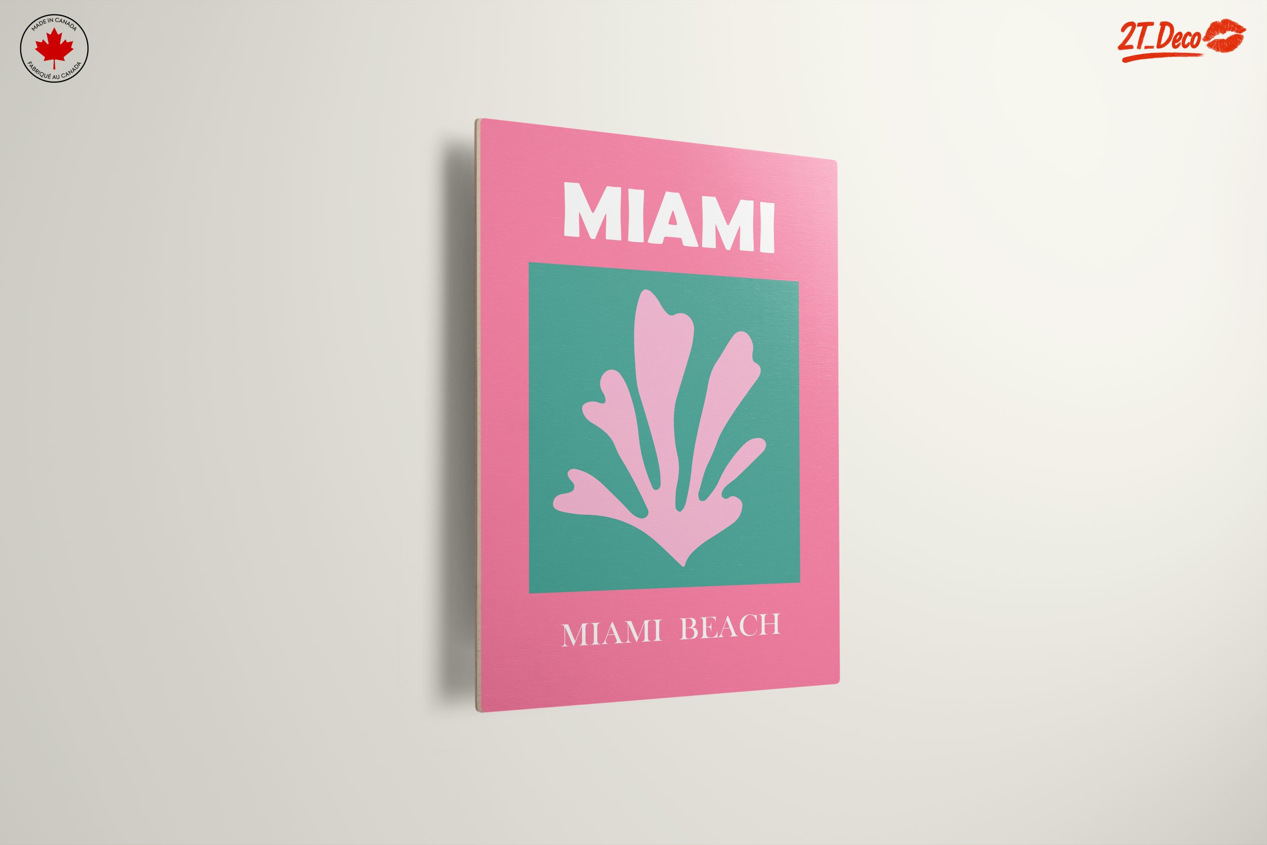 Miami Beach Coral Art Print - Image 13