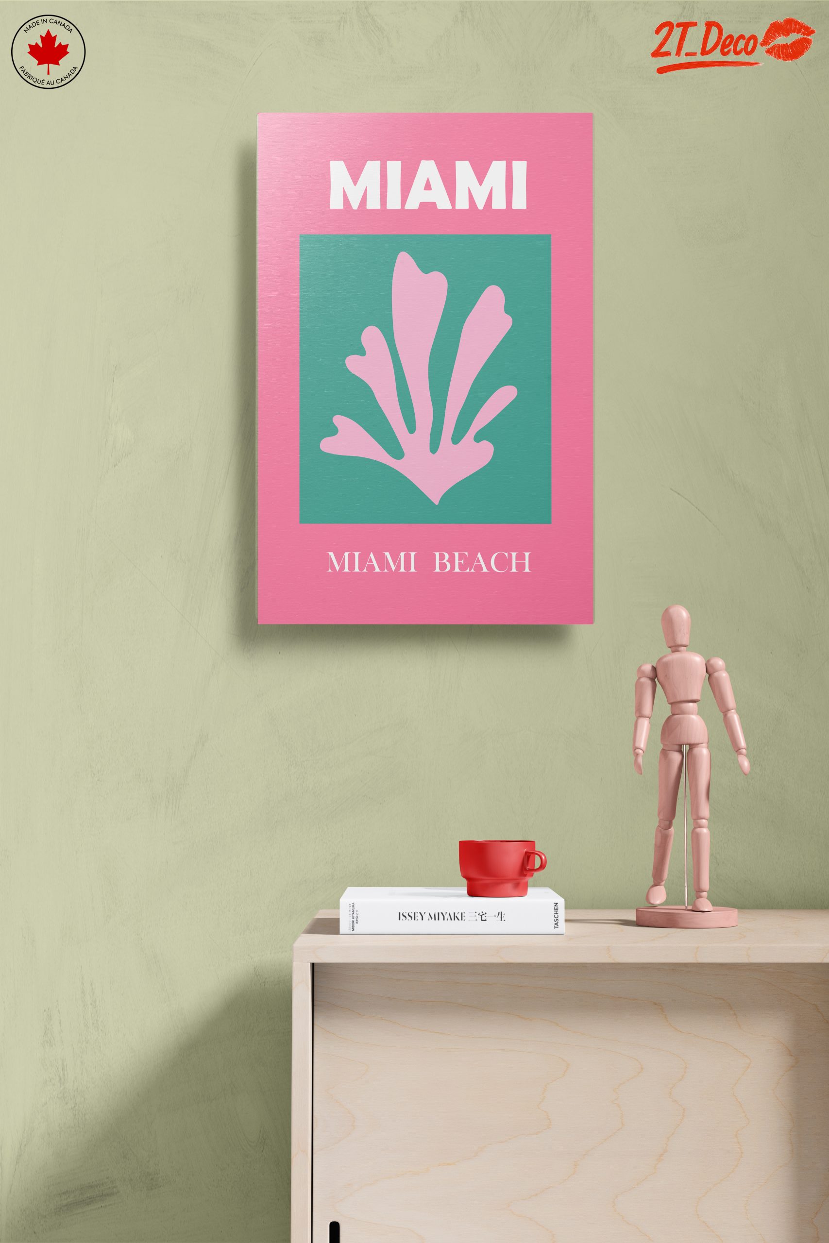 Miami Beach Coral Art Print - Image 14