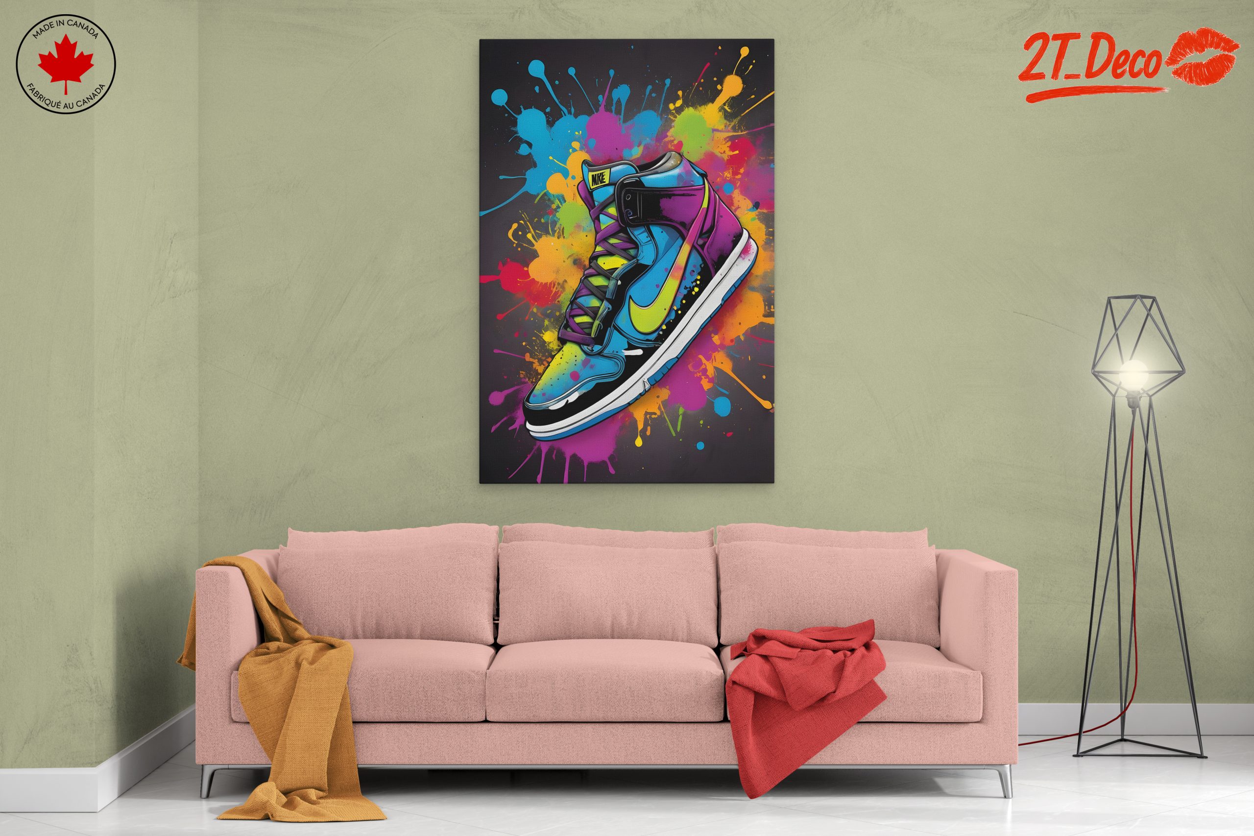 Colorful Nike Sneaker Art 2 - Image 2