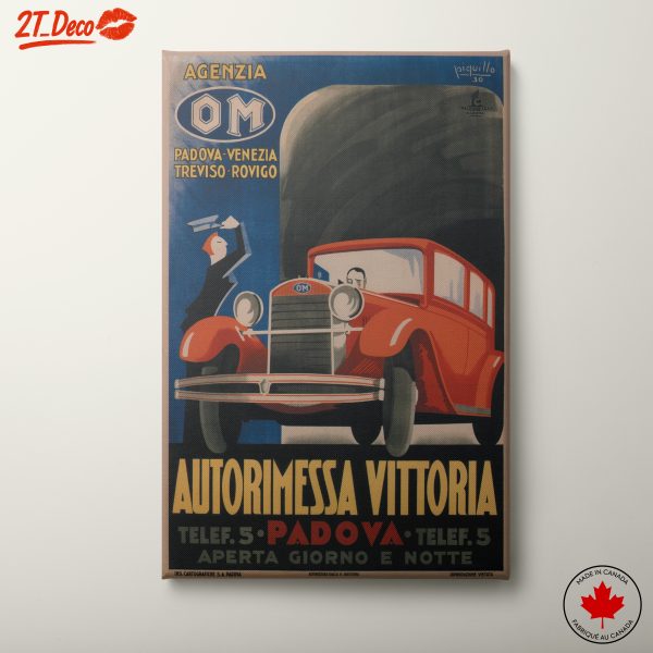 Vintage Car Advertisement Poster