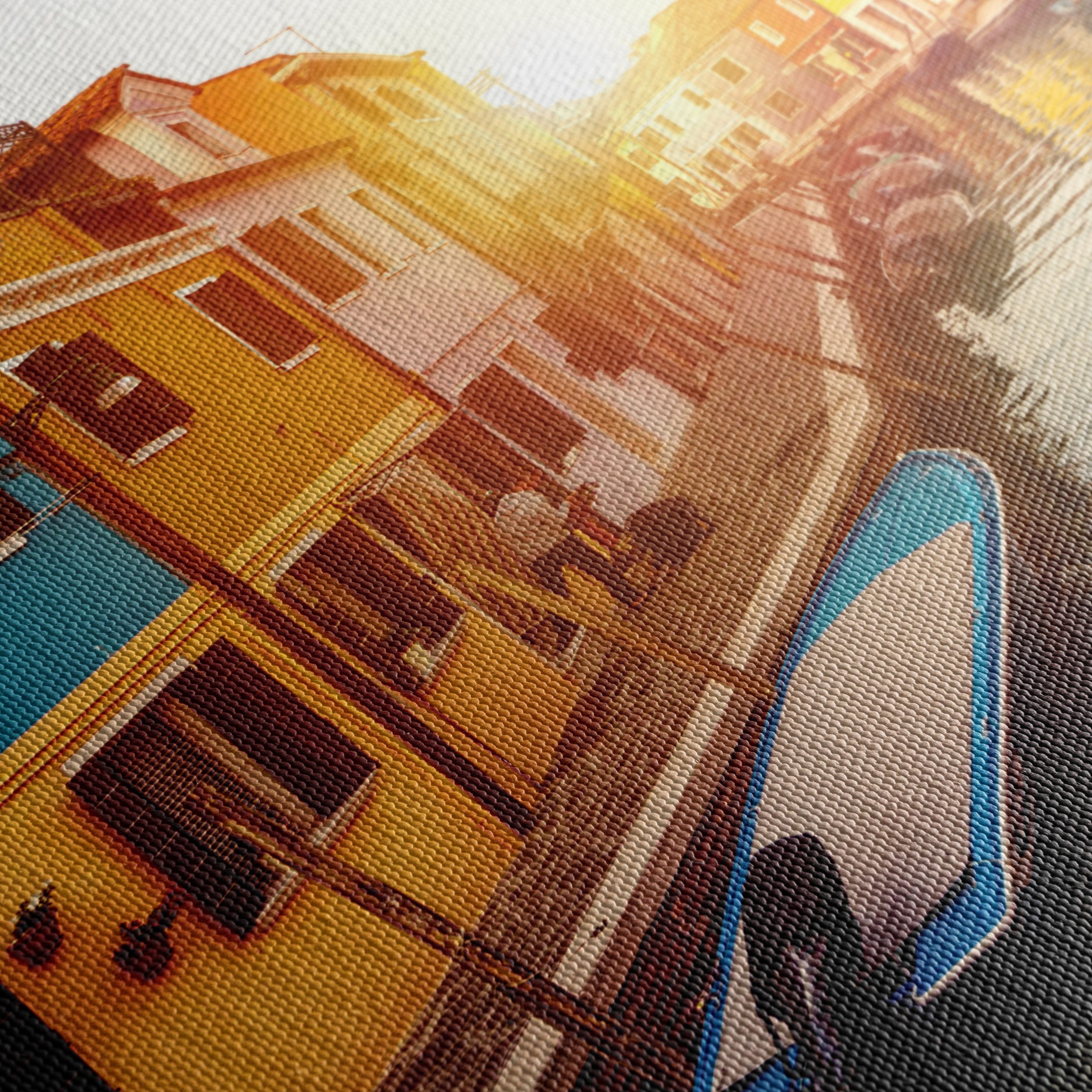 Vibrant Canal Cityscape at Sunset - Image 5