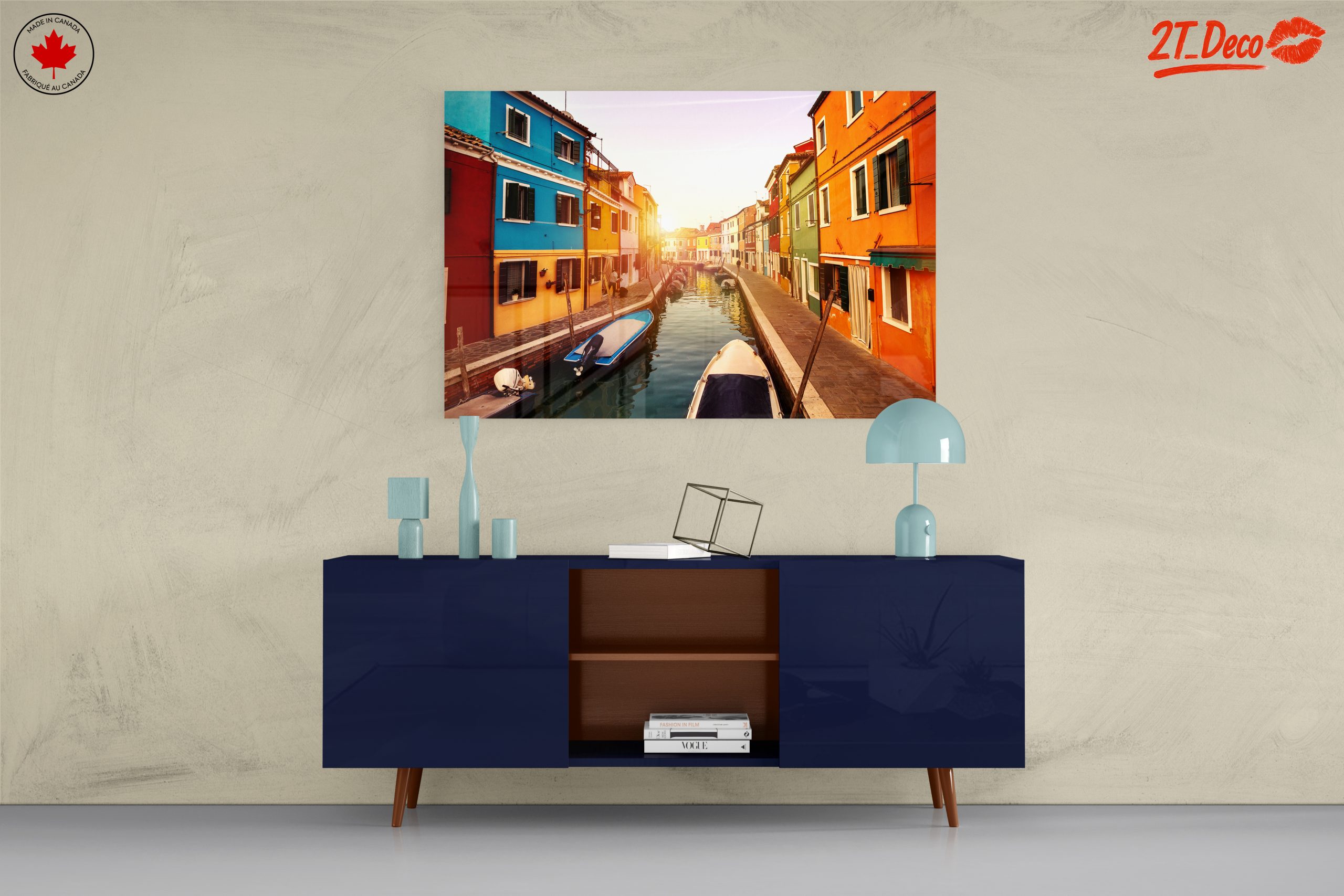 Vibrant Canal Cityscape at Sunset - Image 8