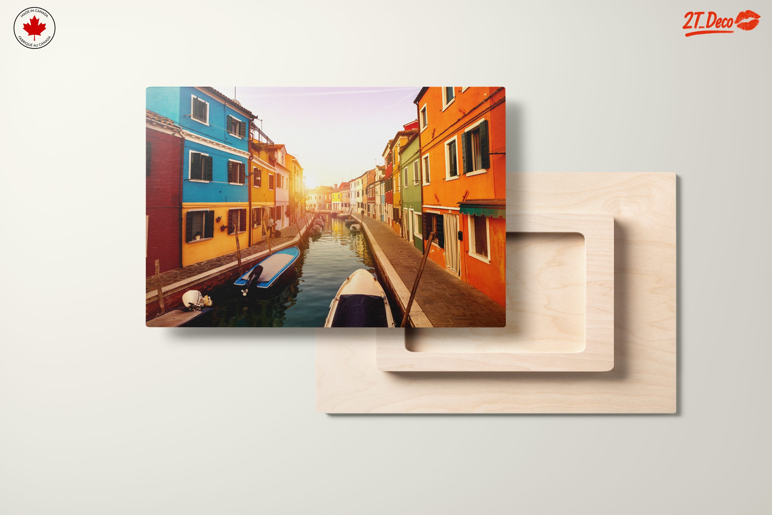 Vibrant Canal Cityscape at Sunset - Image 11