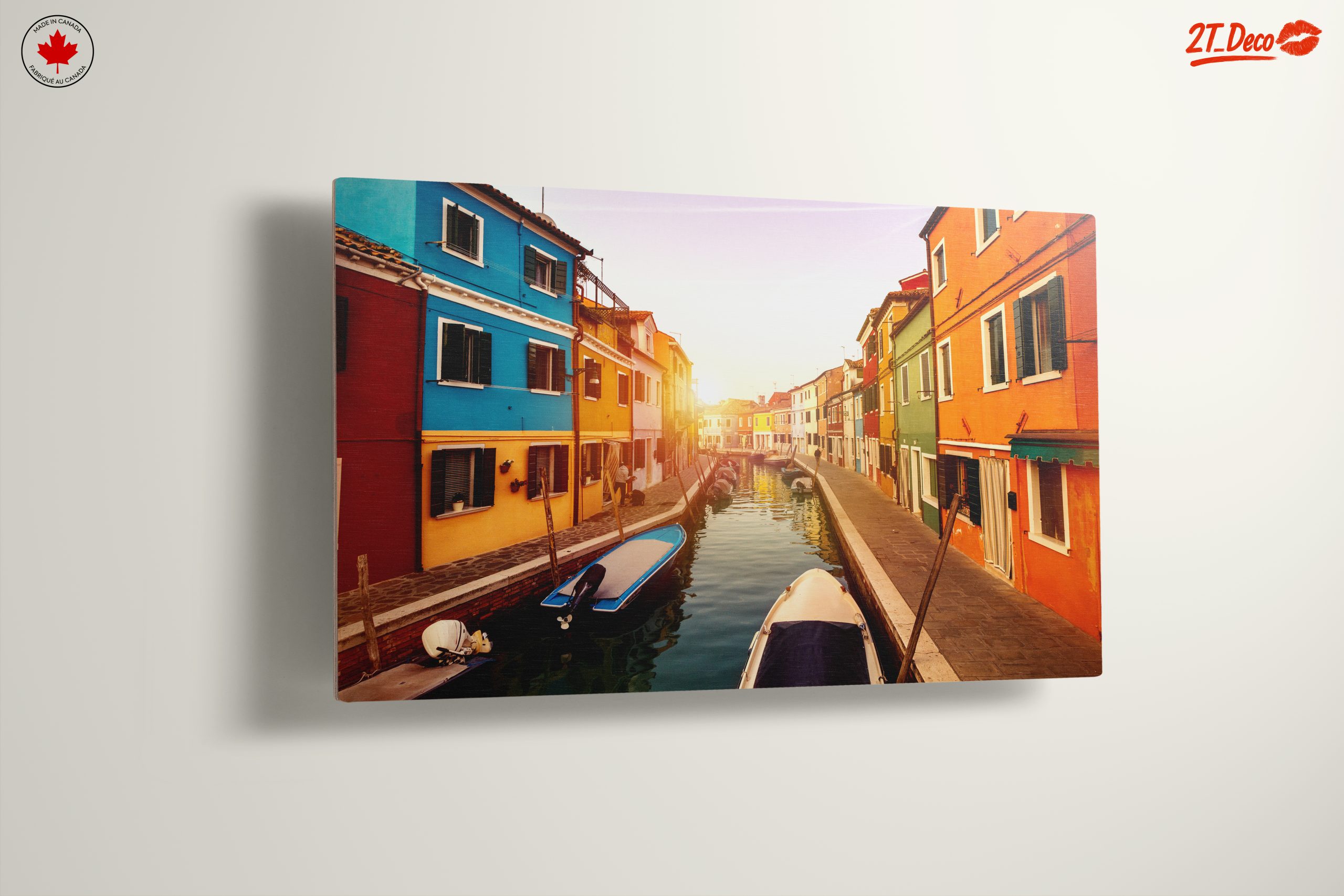 Vibrant Canal Cityscape at Sunset - Image 13