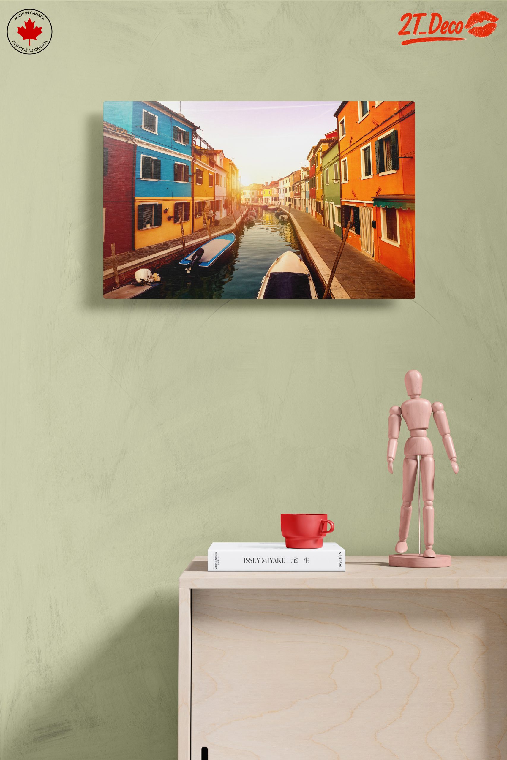 Vibrant Canal Cityscape at Sunset - Image 14