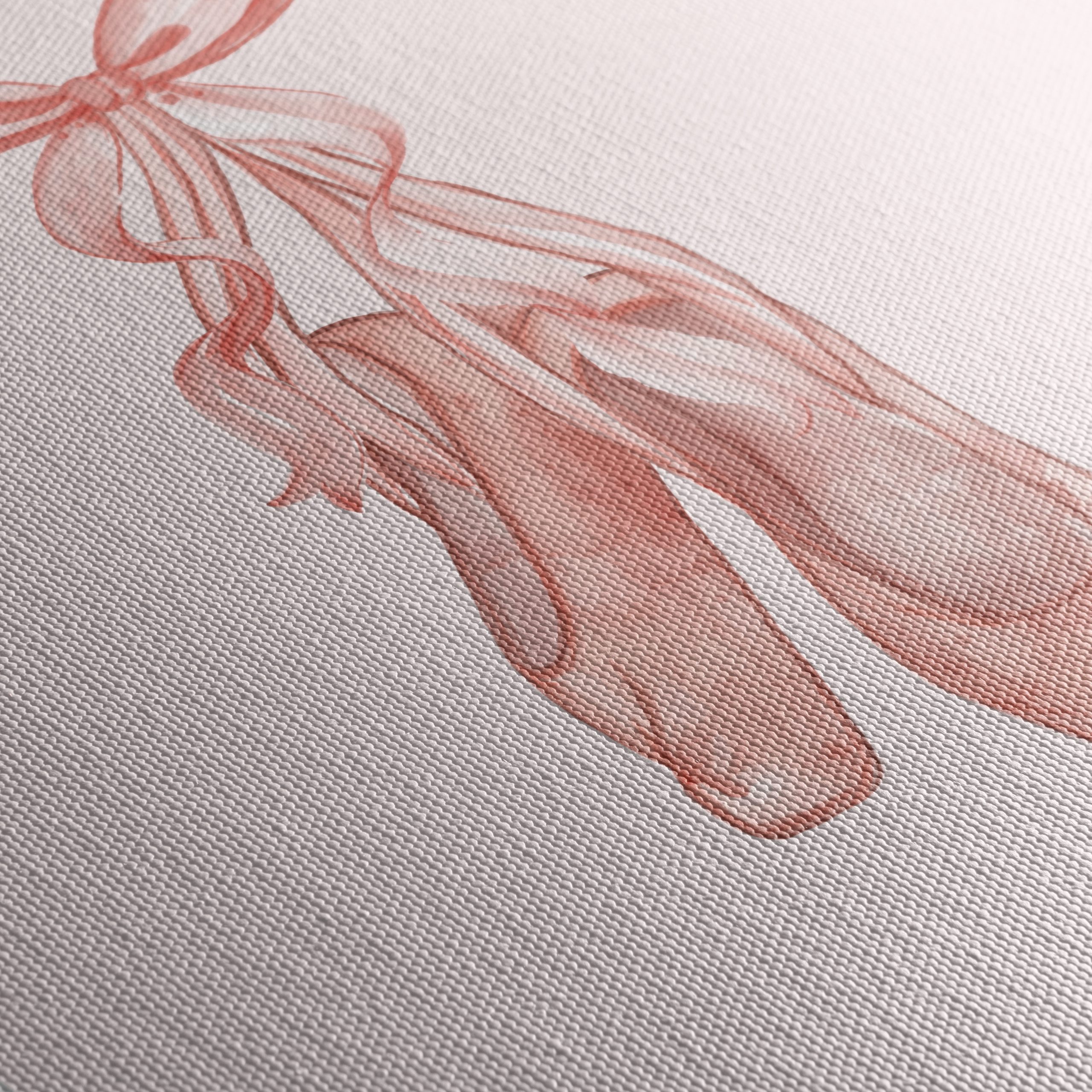 Delicate Ballet Shoes With Ribbon - Image 5