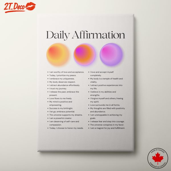 Inspirational Positive Affirmation Art for Daily Motivation