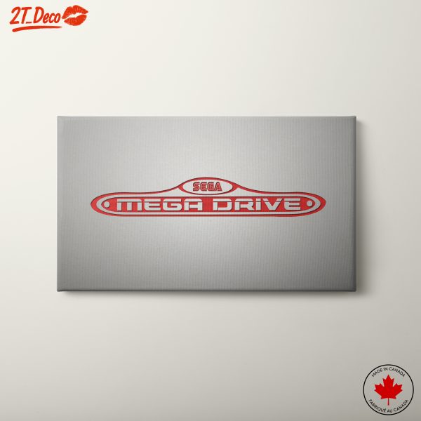 Sega Mega Drive Retro Logo Art