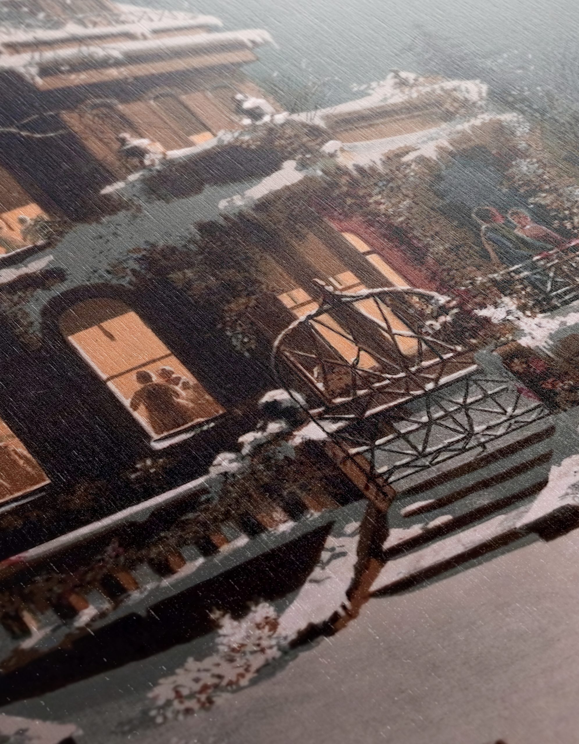 Winter Evening Christmas Scene - Image 12
