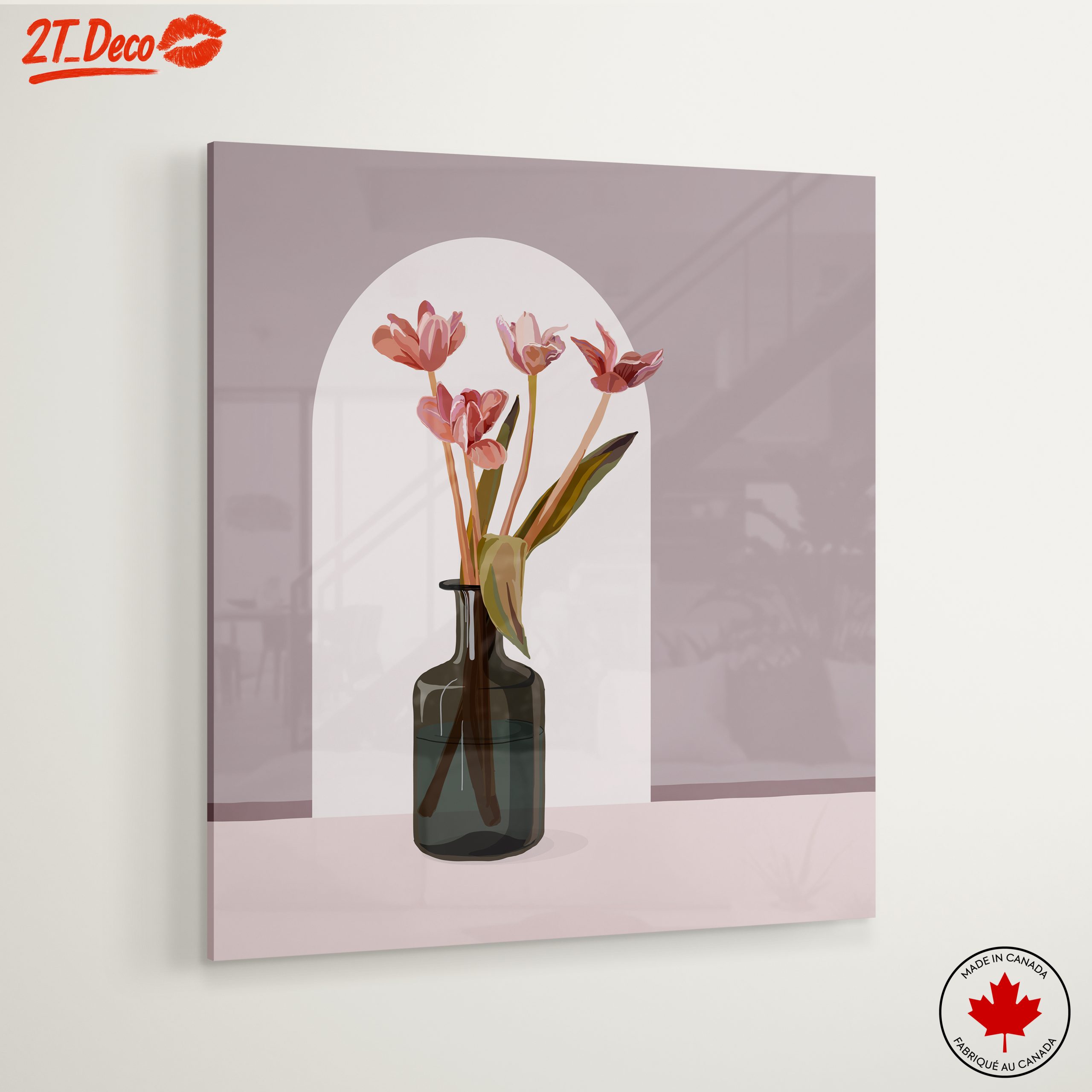 Stylized Floral Arrangement in Abstract Art - Image 6