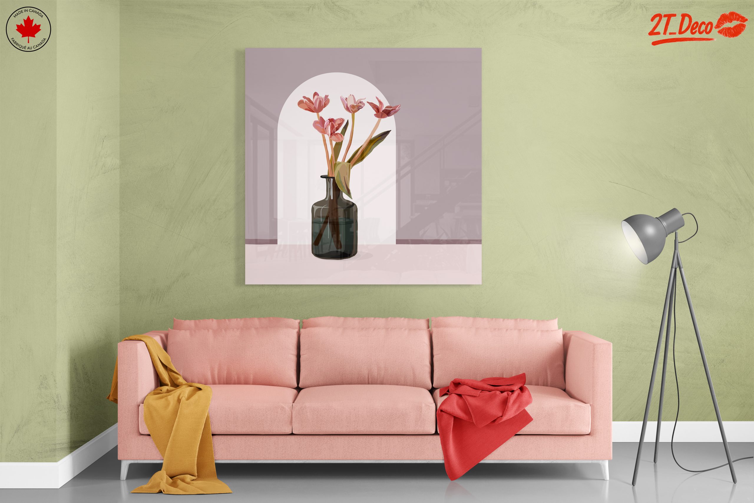 Stylized Floral Arrangement in Abstract Art - Image 7