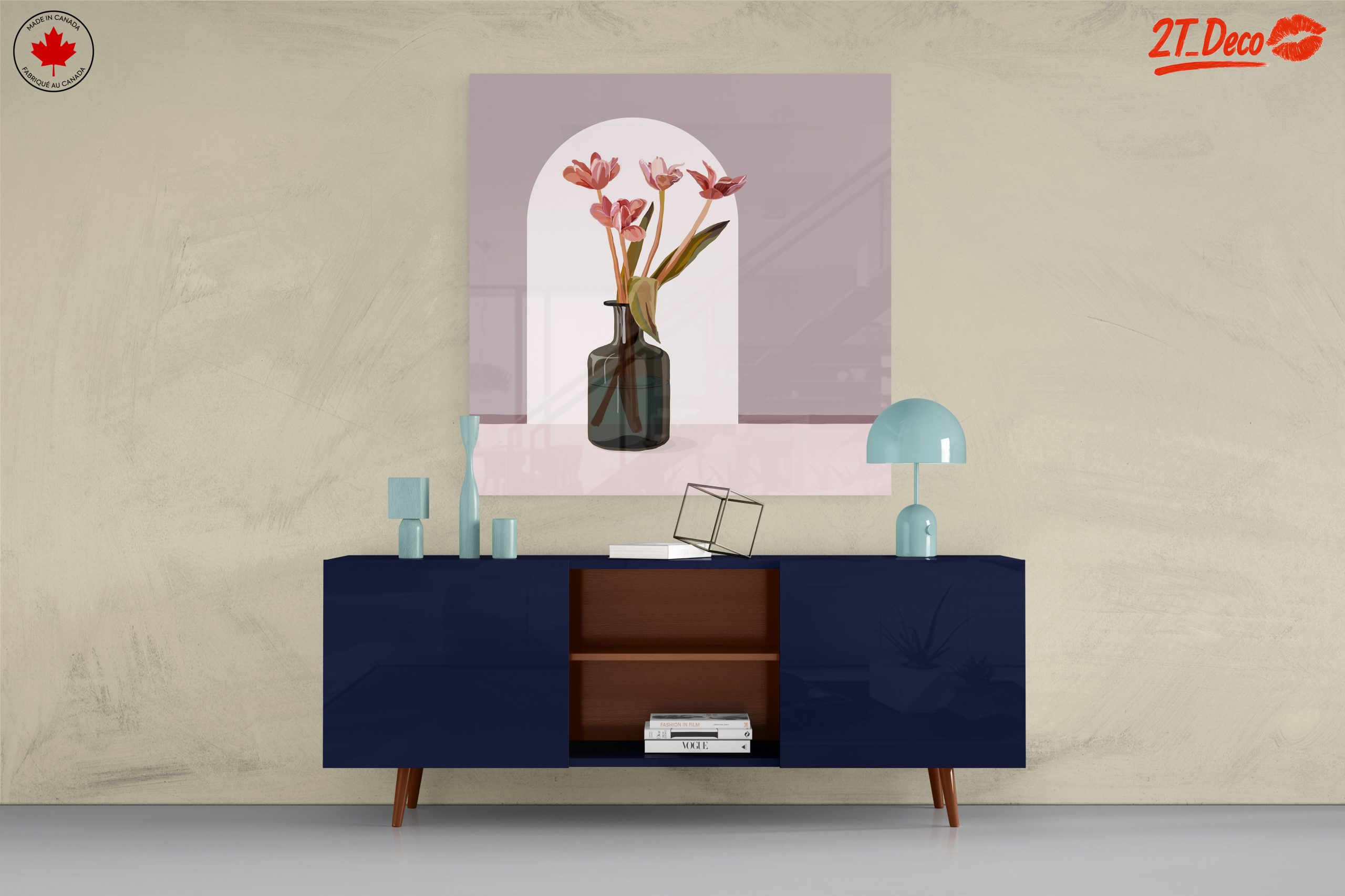 Stylized Floral Arrangement in Abstract Art - Image 8