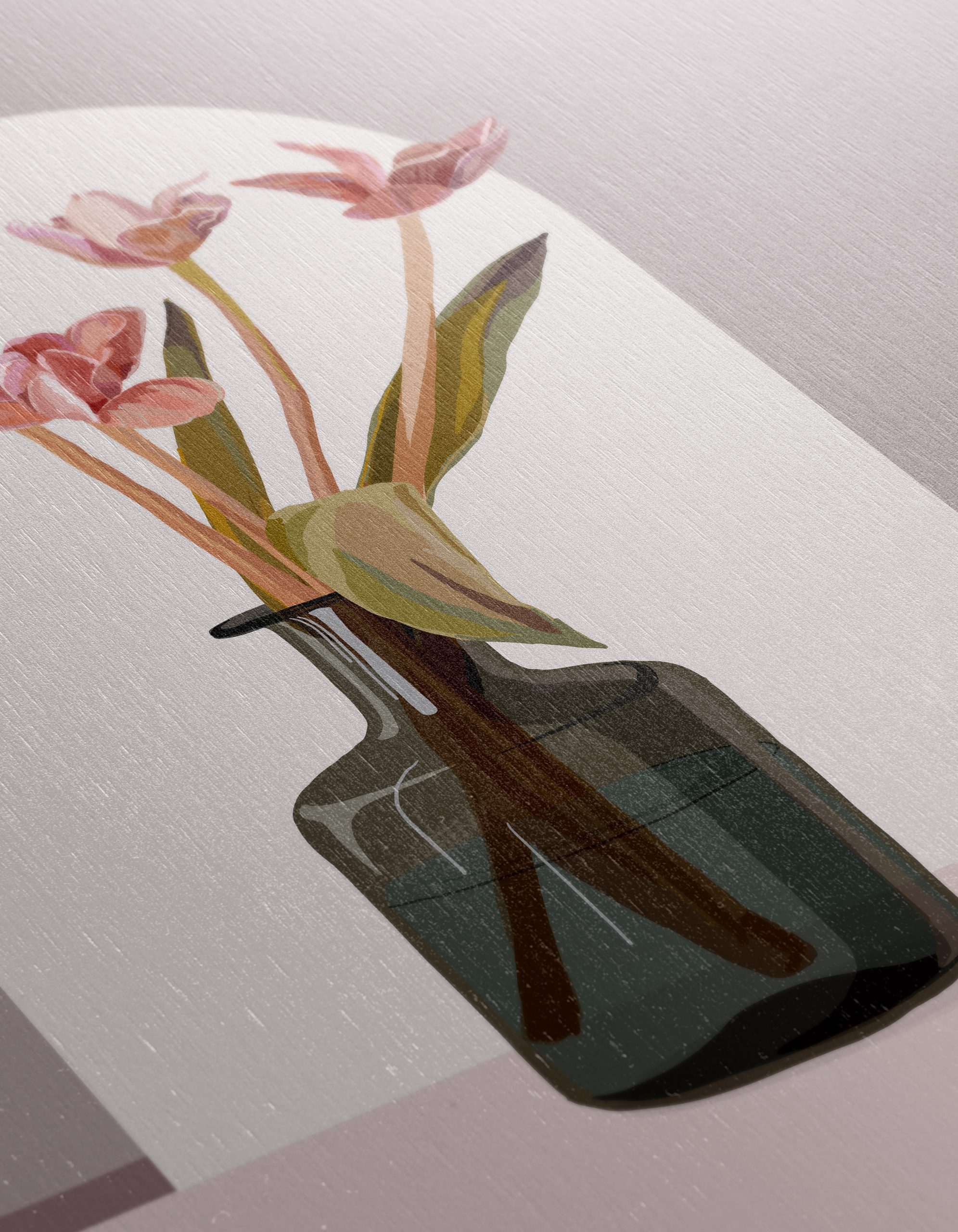Stylized Floral Arrangement in Abstract Art - Image 12