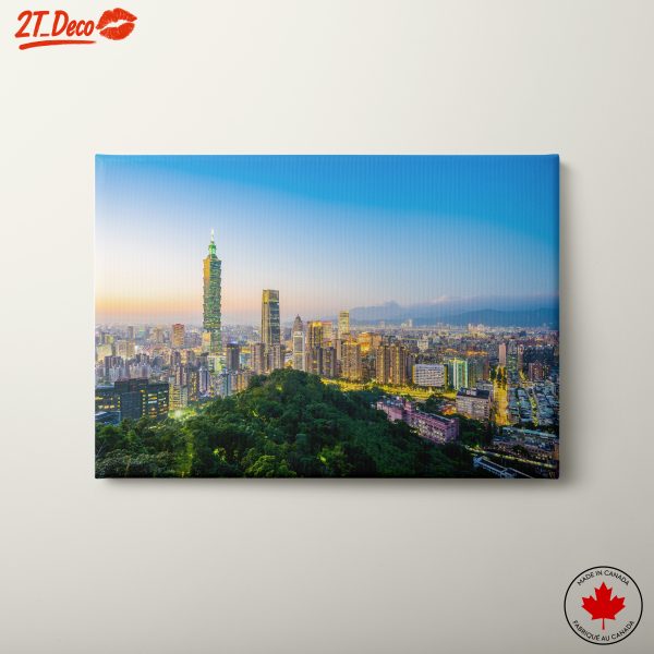 Taipei City Skyline at Dusk