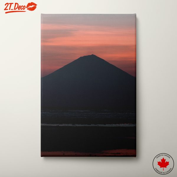 Majestic Mountain Silhouette at Sunset