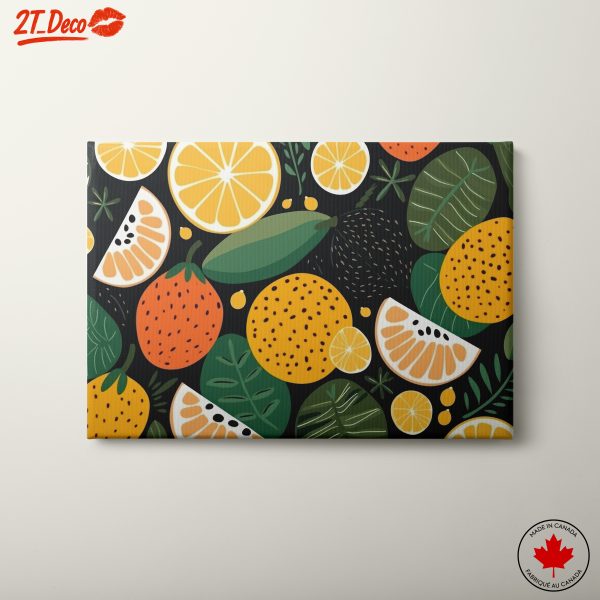 Colorful Abstract Food Design with Fruits