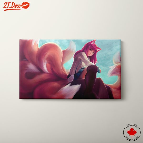 Anime Character with Fox Tail in a Dreamy Setting