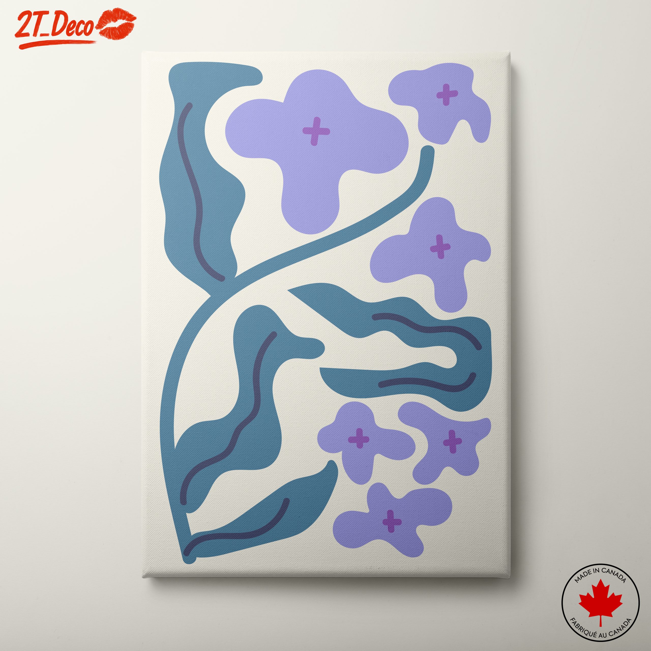 Abstract Floral Art with Modern Design