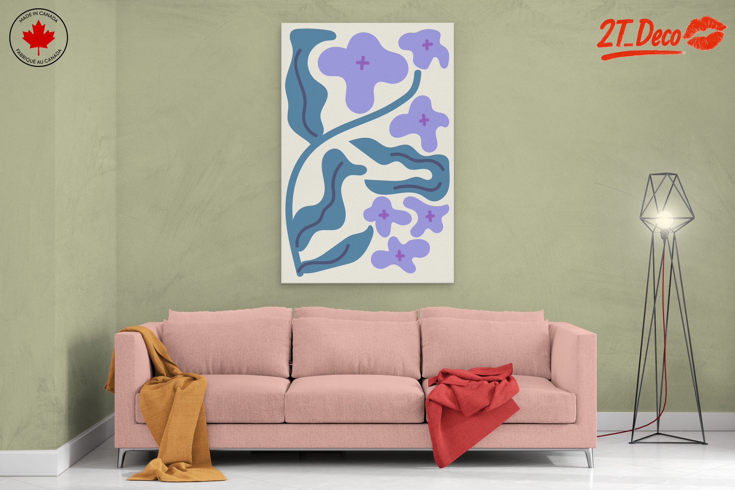 Abstract Floral Art with Modern Design - Image 2
