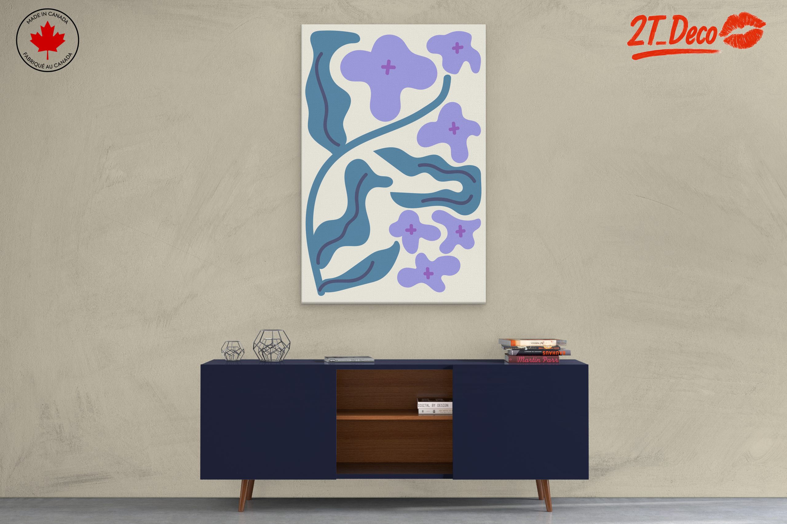 Abstract Floral Art with Modern Design - Image 3