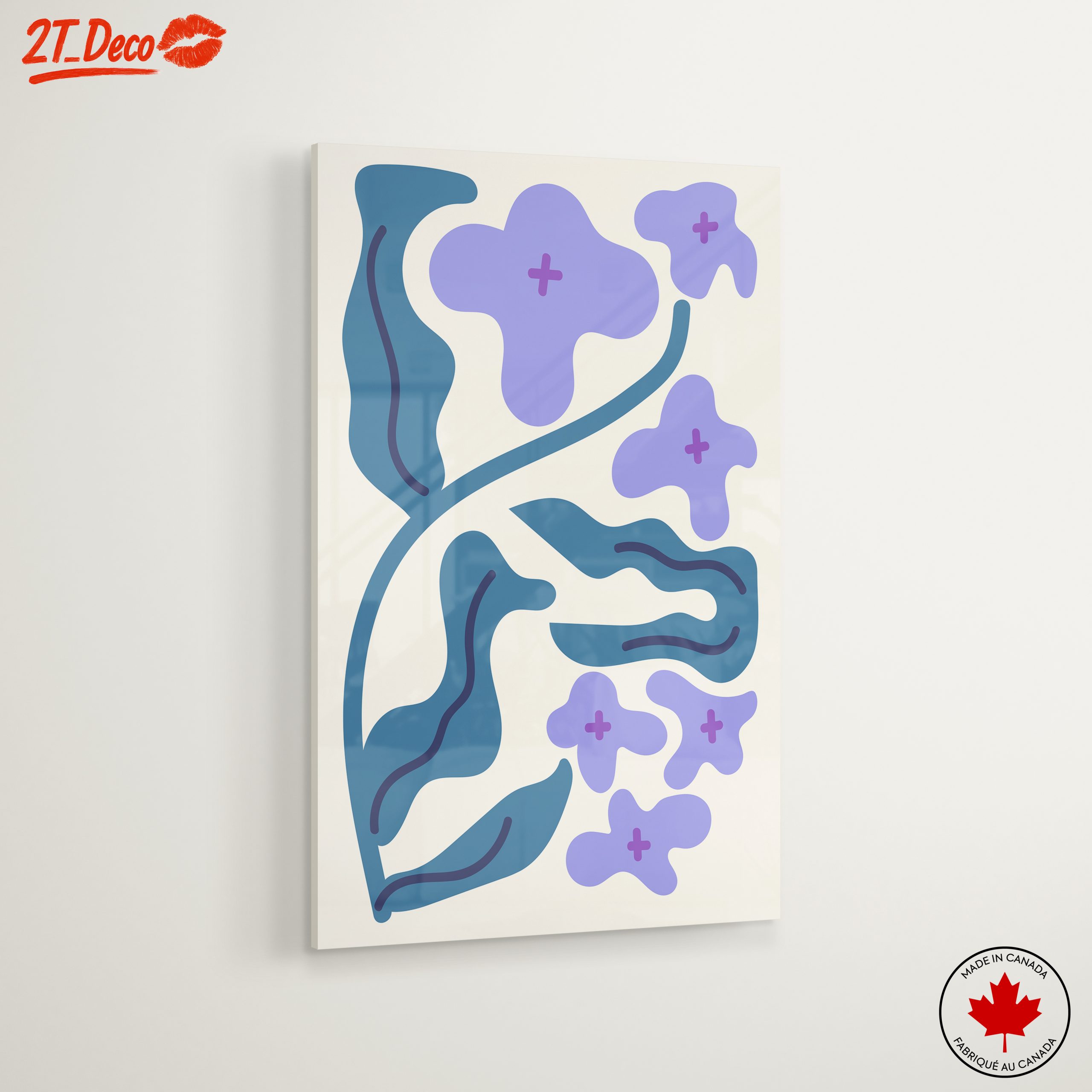 Abstract Floral Art with Modern Design - Image 6