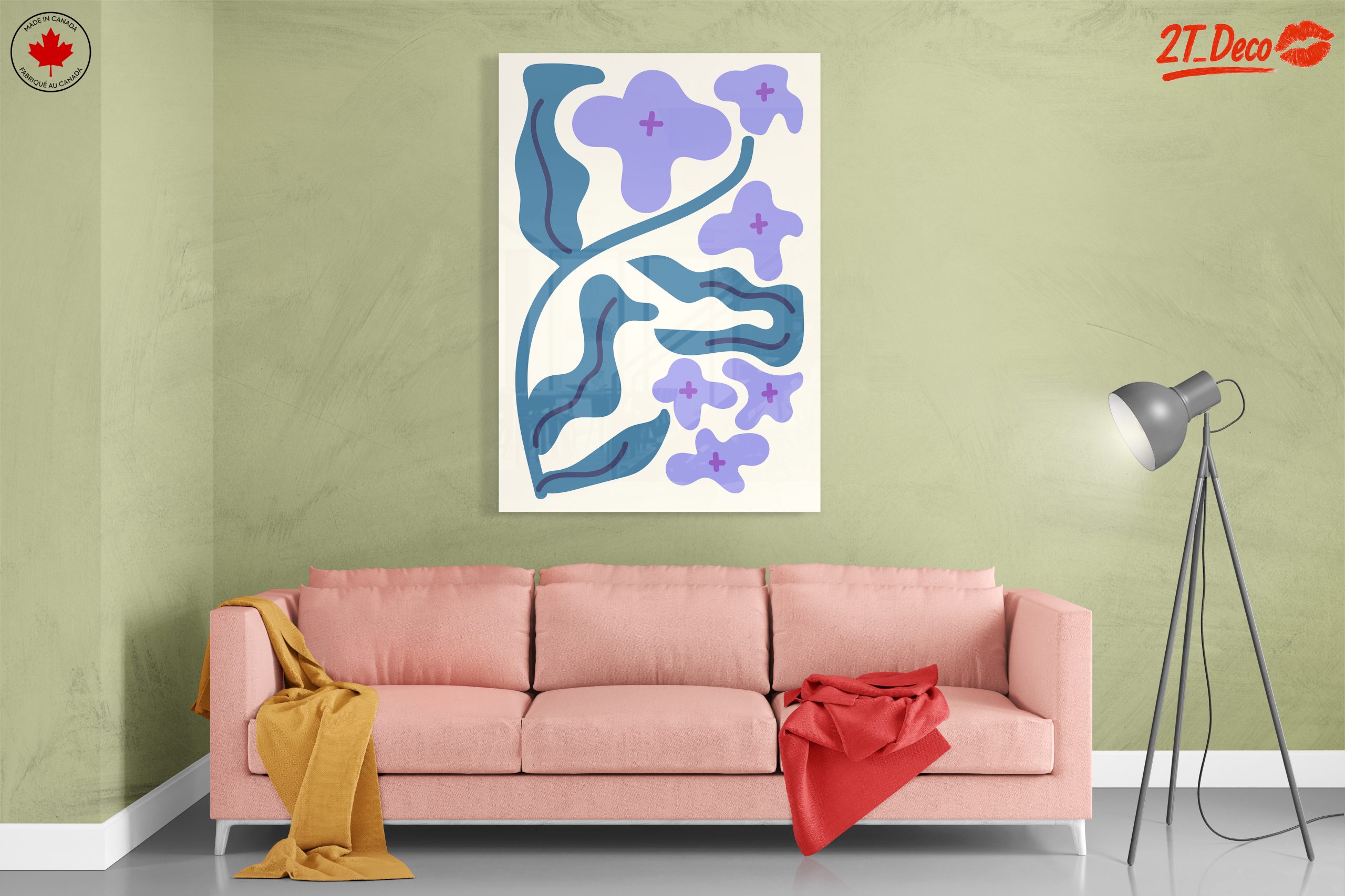Abstract Floral Art with Modern Design - Image 7