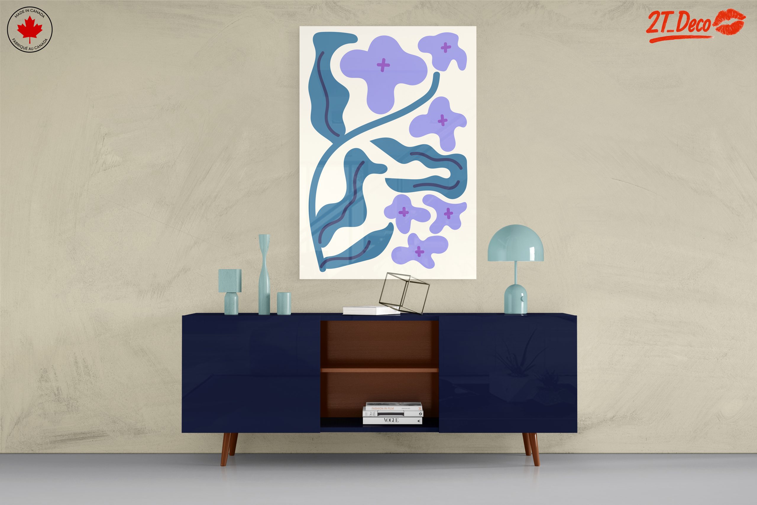 Abstract Floral Art with Modern Design - Image 8
