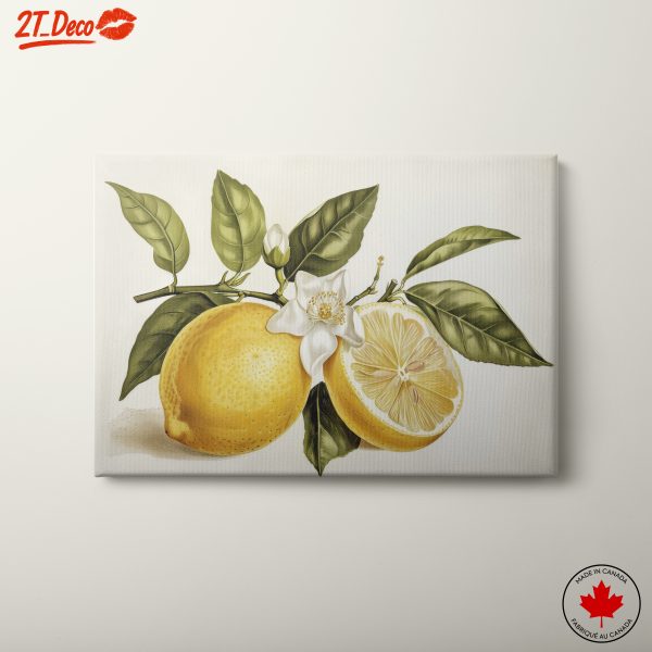 Vibrant Abstract Food Art Featuring Lemons 2