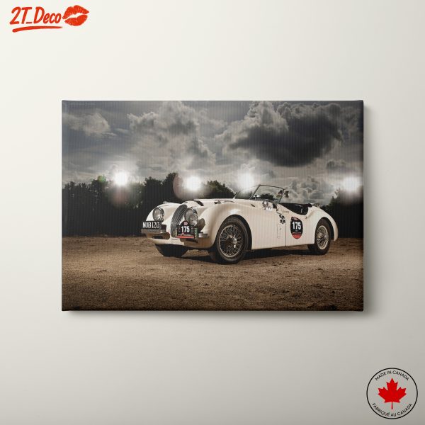 Stunning Classic Car Under Dramatic Clouds
