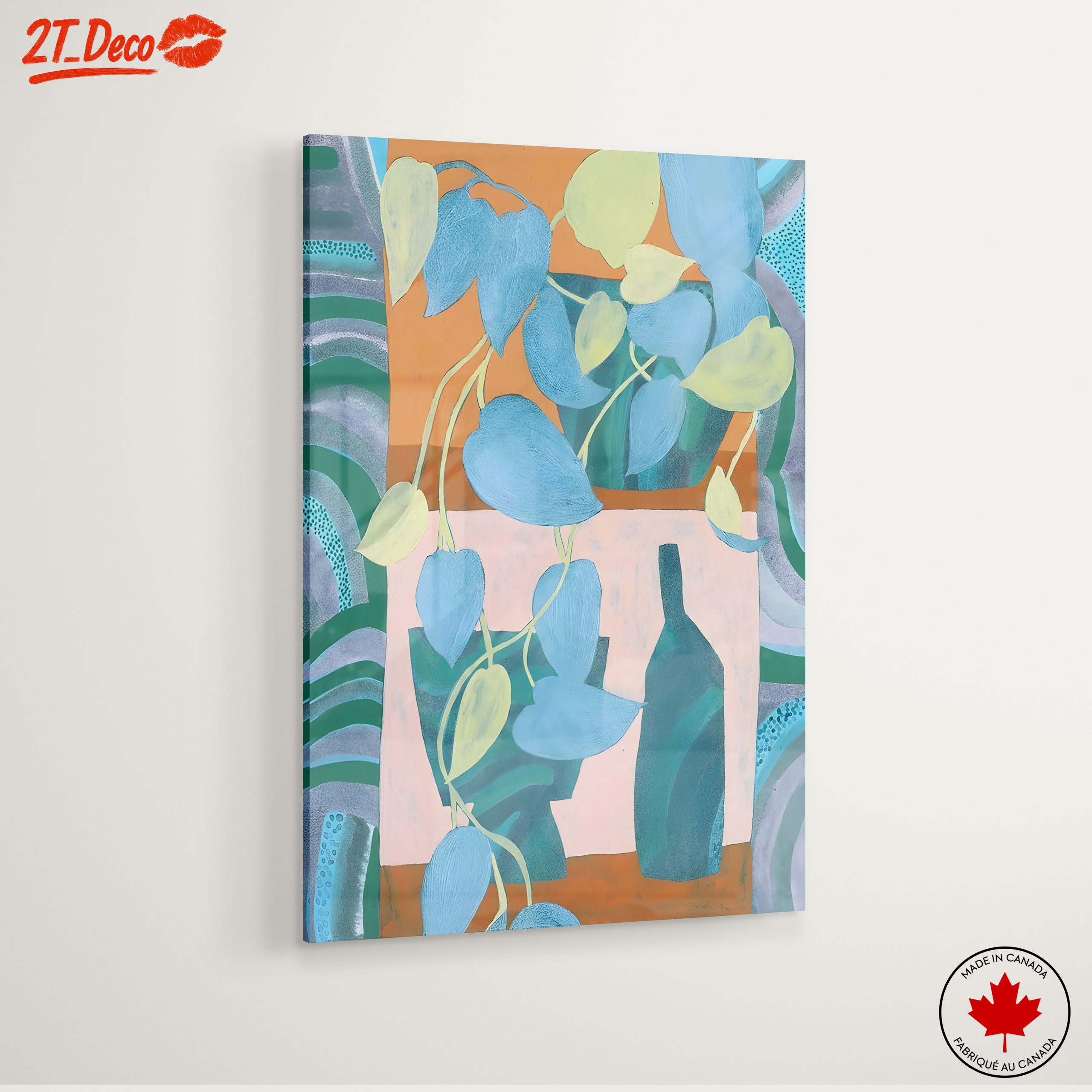Stylized Botanical Abstract Art for Modern Interiors - Image 6
