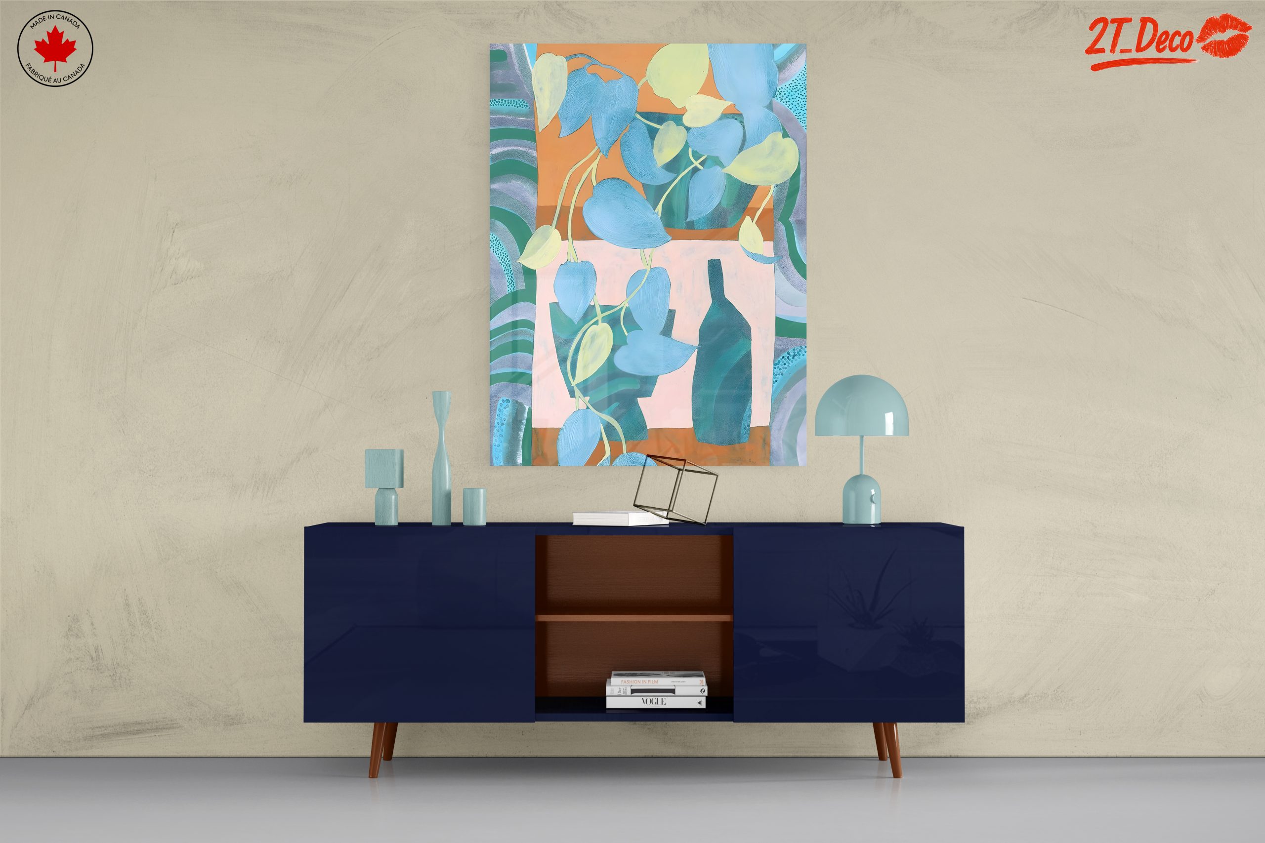 Stylized Botanical Abstract Art for Modern Interiors - Image 8