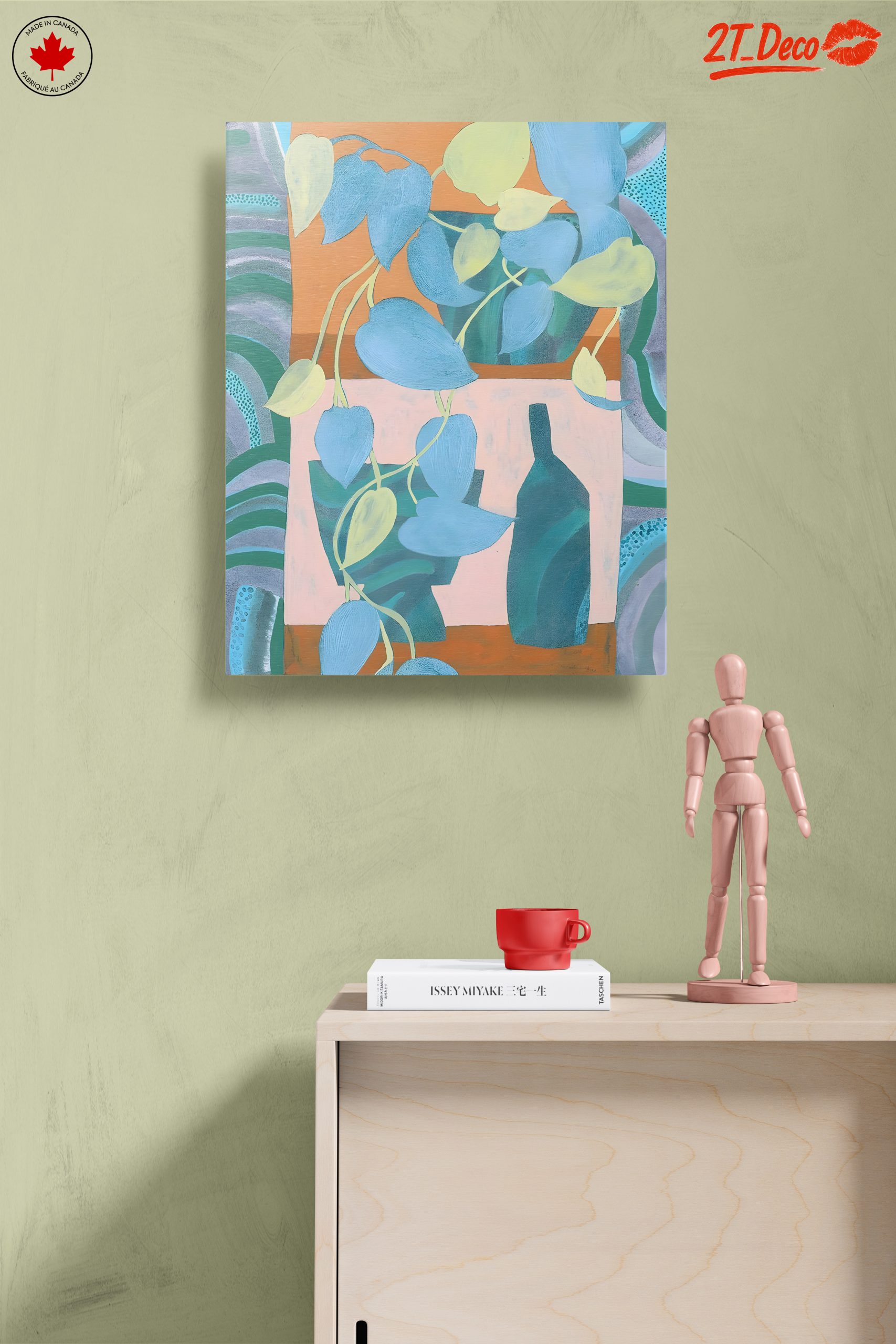 Stylized Botanical Abstract Art for Modern Interiors - Image 14