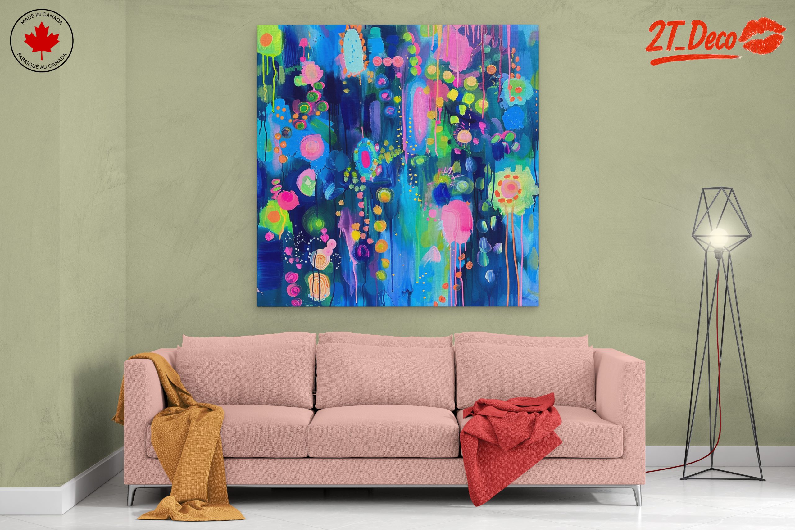 Vibrant Colorful Abstract Patterns Art 2 - Image 2