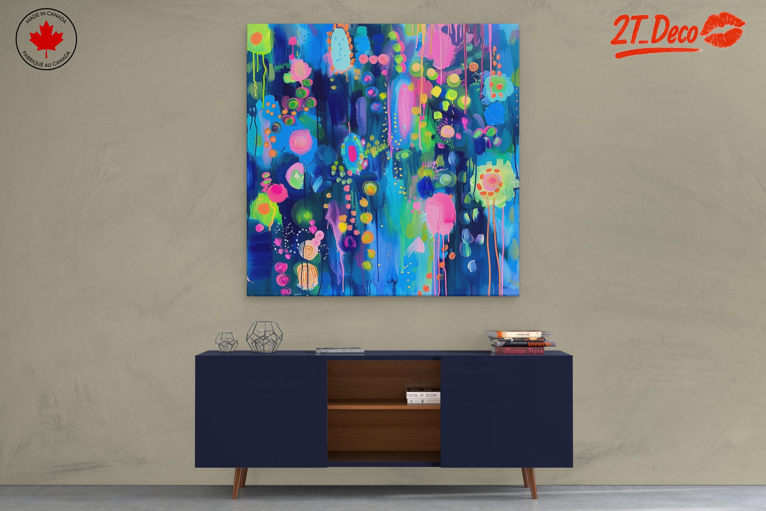 Vibrant Colorful Abstract Patterns Art 2 - Image 3