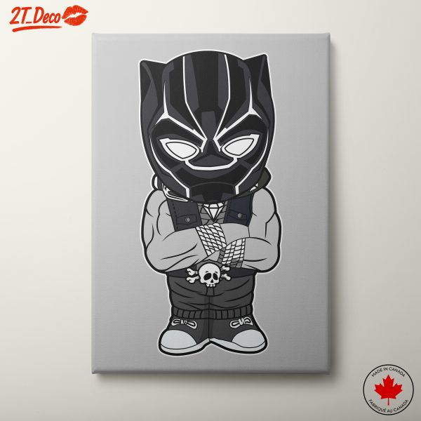 Stylized Black Panther Character Art