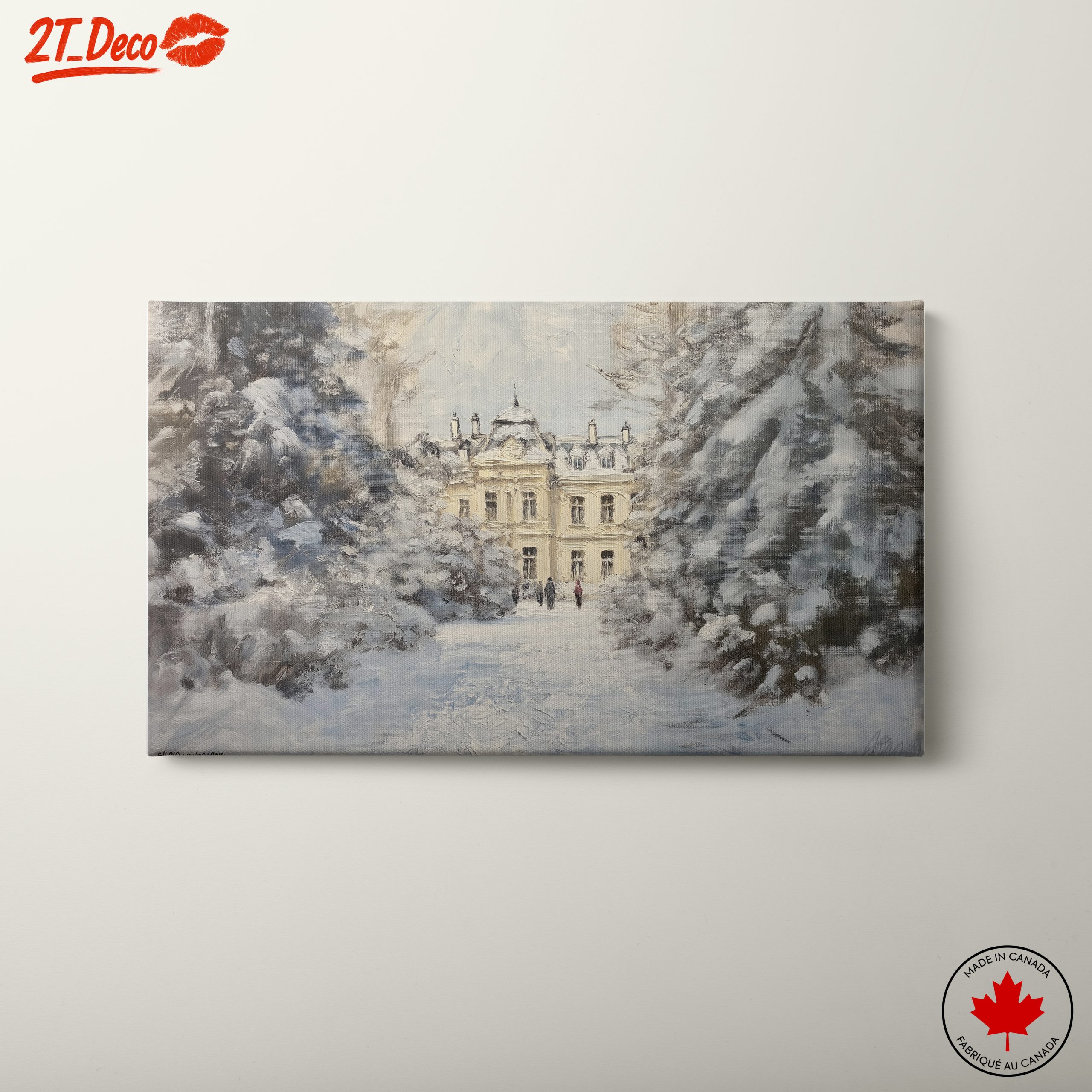 Charming Winter Landscape with Snow-Covered Trees