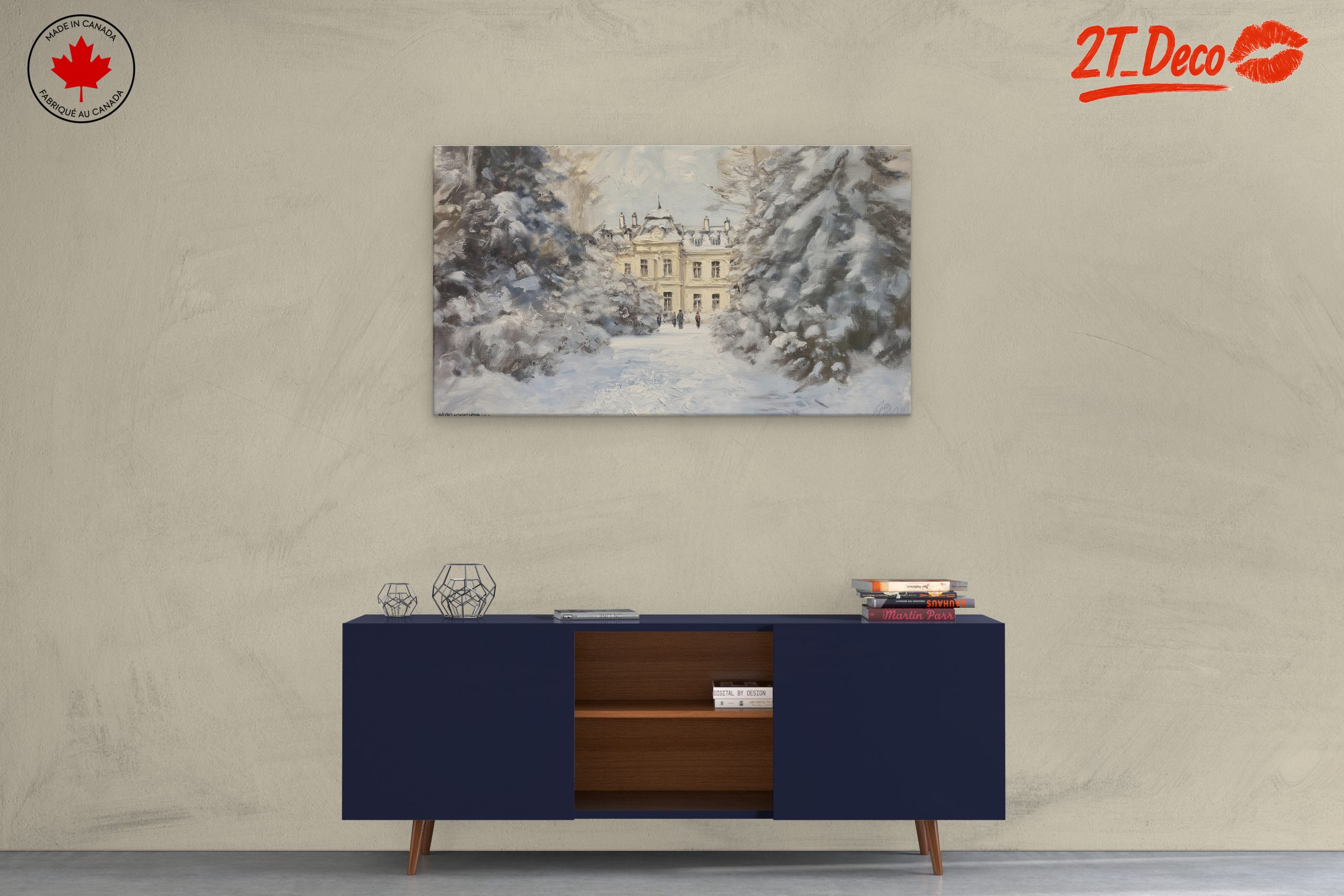 Charming Winter Landscape with Snow-Covered Trees - Image 3