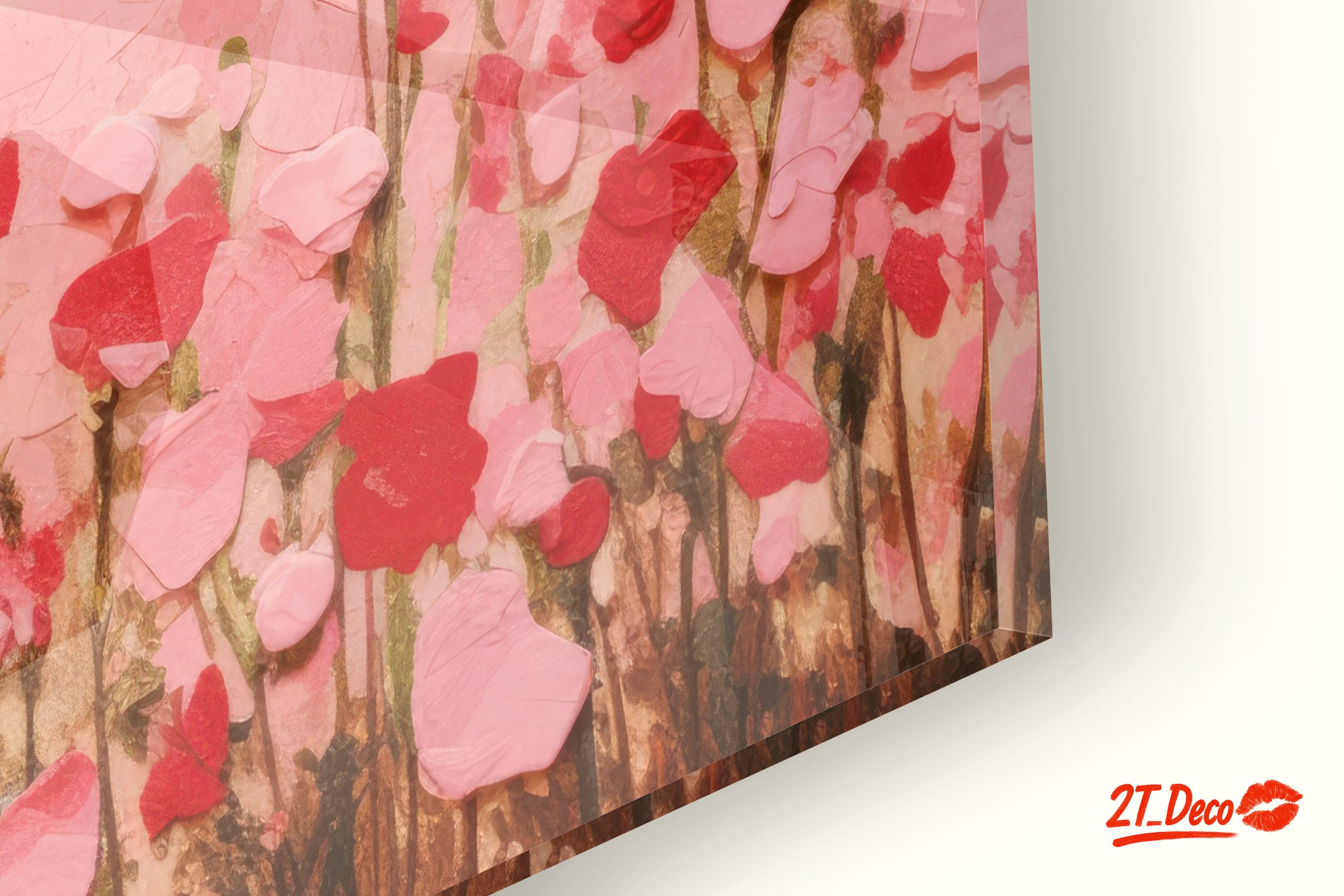 Abstract Floral Landscape in Pink - Image 9
