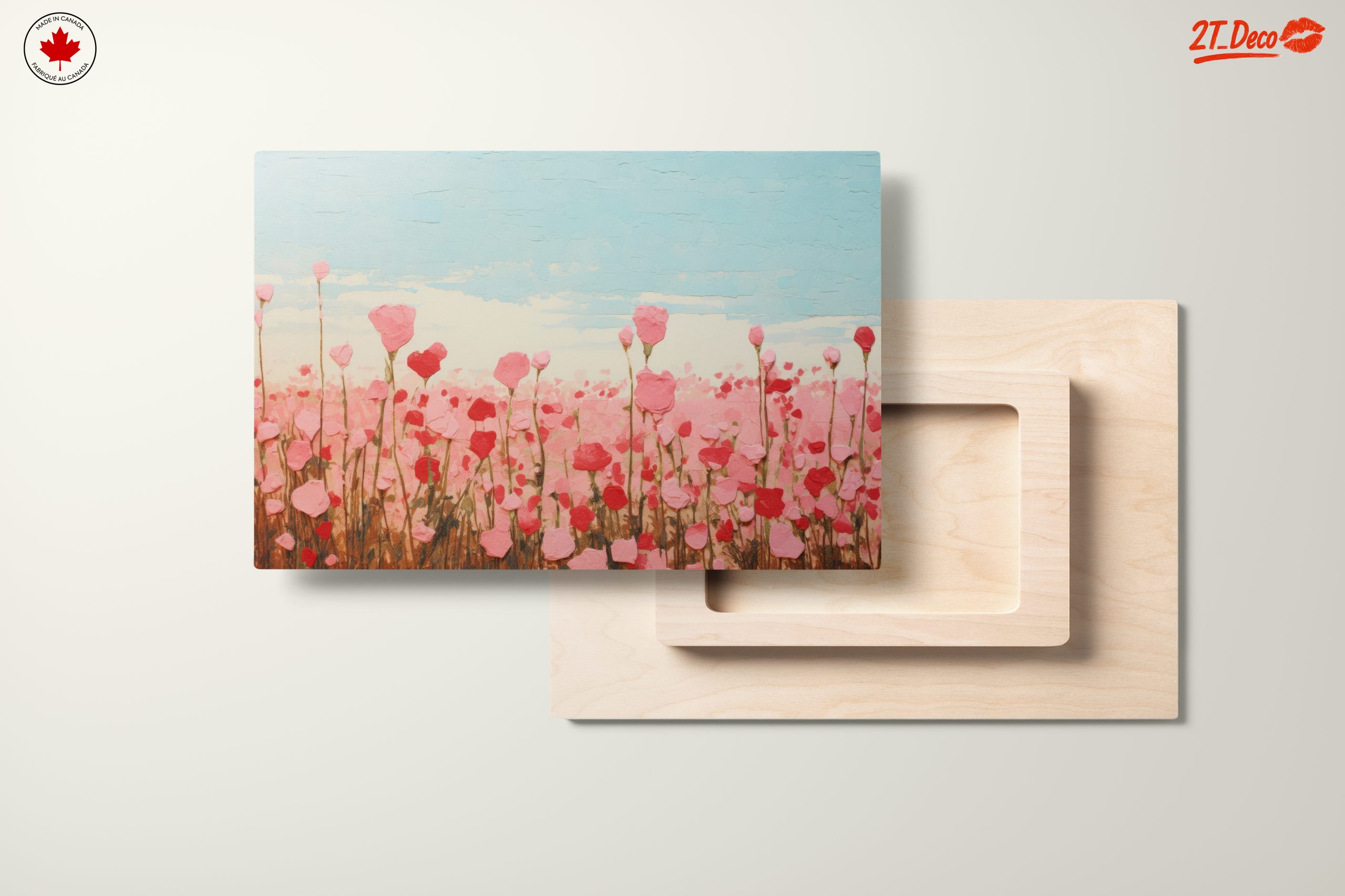 Abstract Floral Landscape in Pink - Image 11