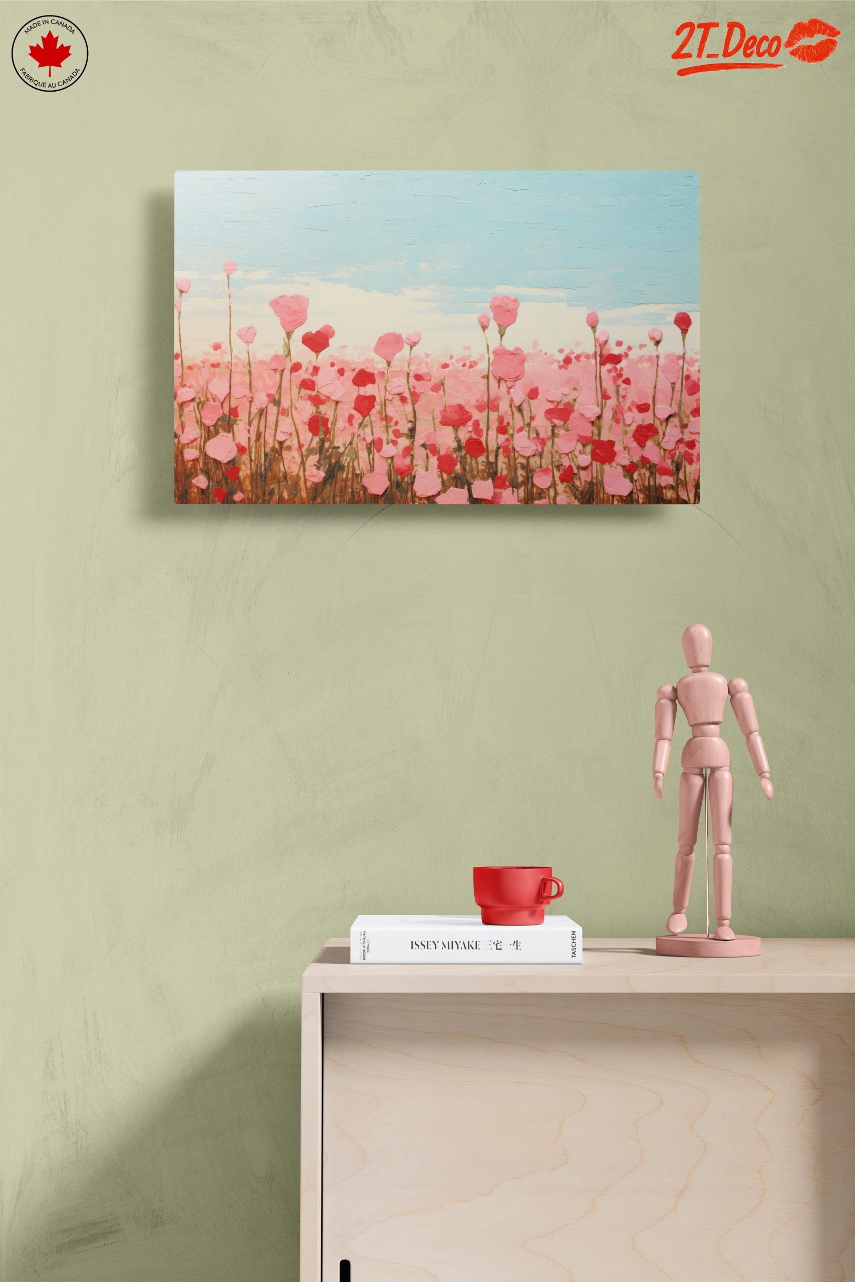 Abstract Floral Landscape in Pink - Image 14