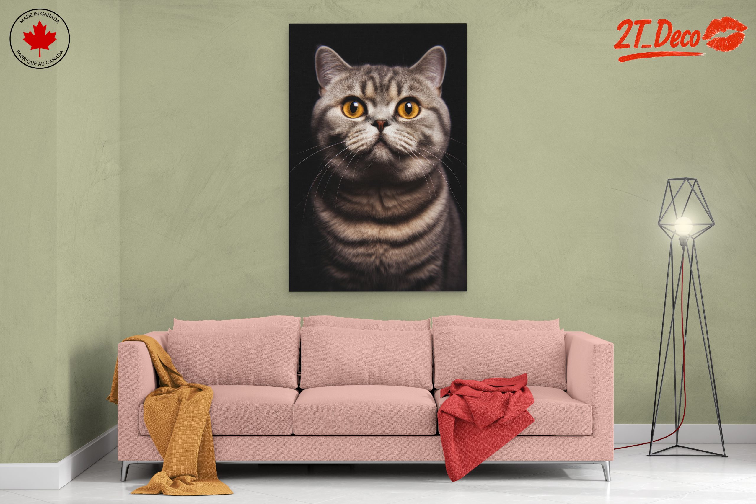 Beautiful Cat Portrait with Striking Eyes - Image 2