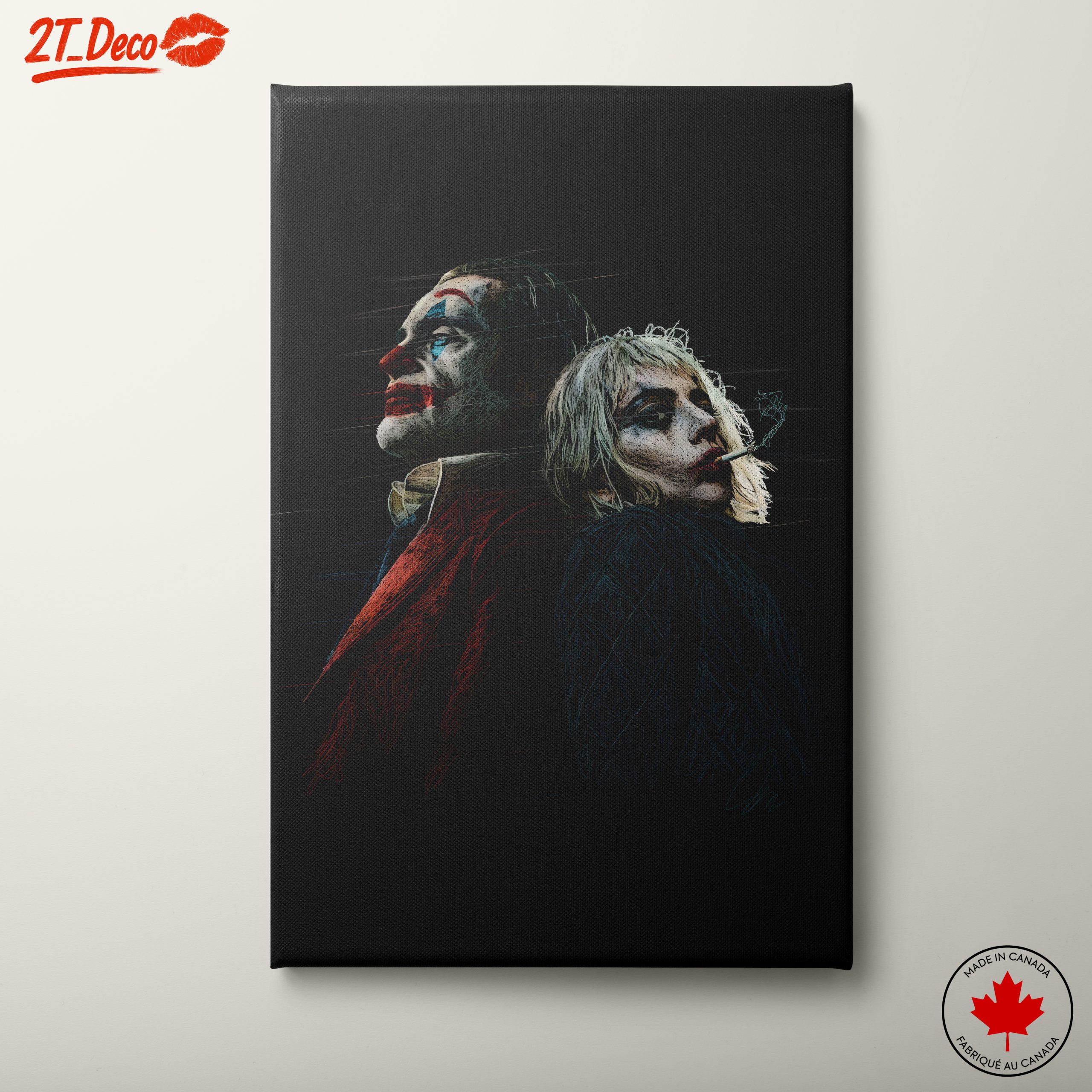Stylized Character Artwork Featuring Iconic Duo