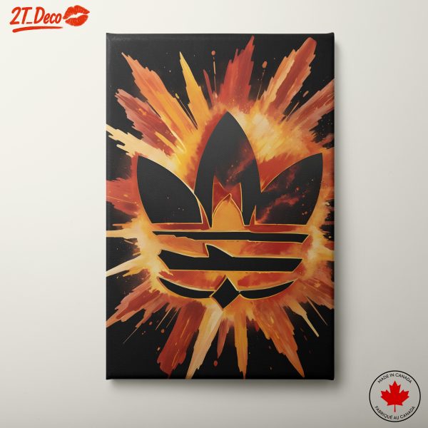 Dynamic Adidas Logo Art