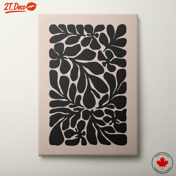 Abstract Botanical Art with Bold Shapes