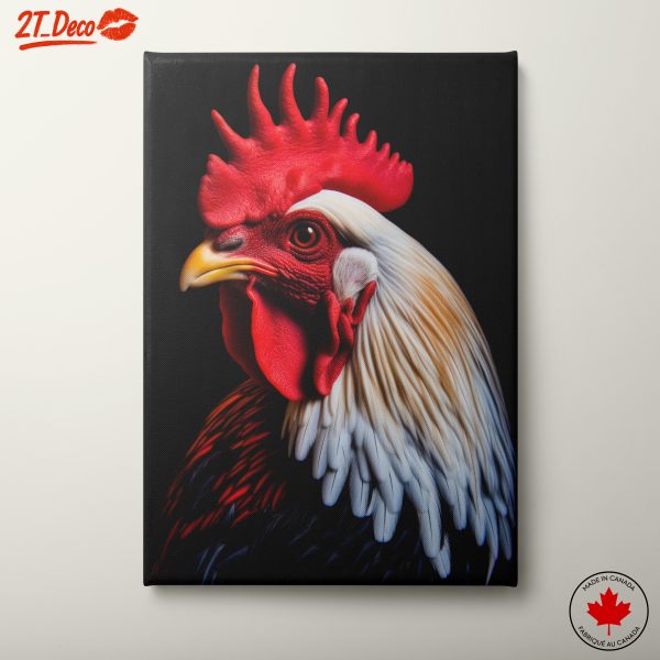 Detailed Rooster Portrait Artwork
